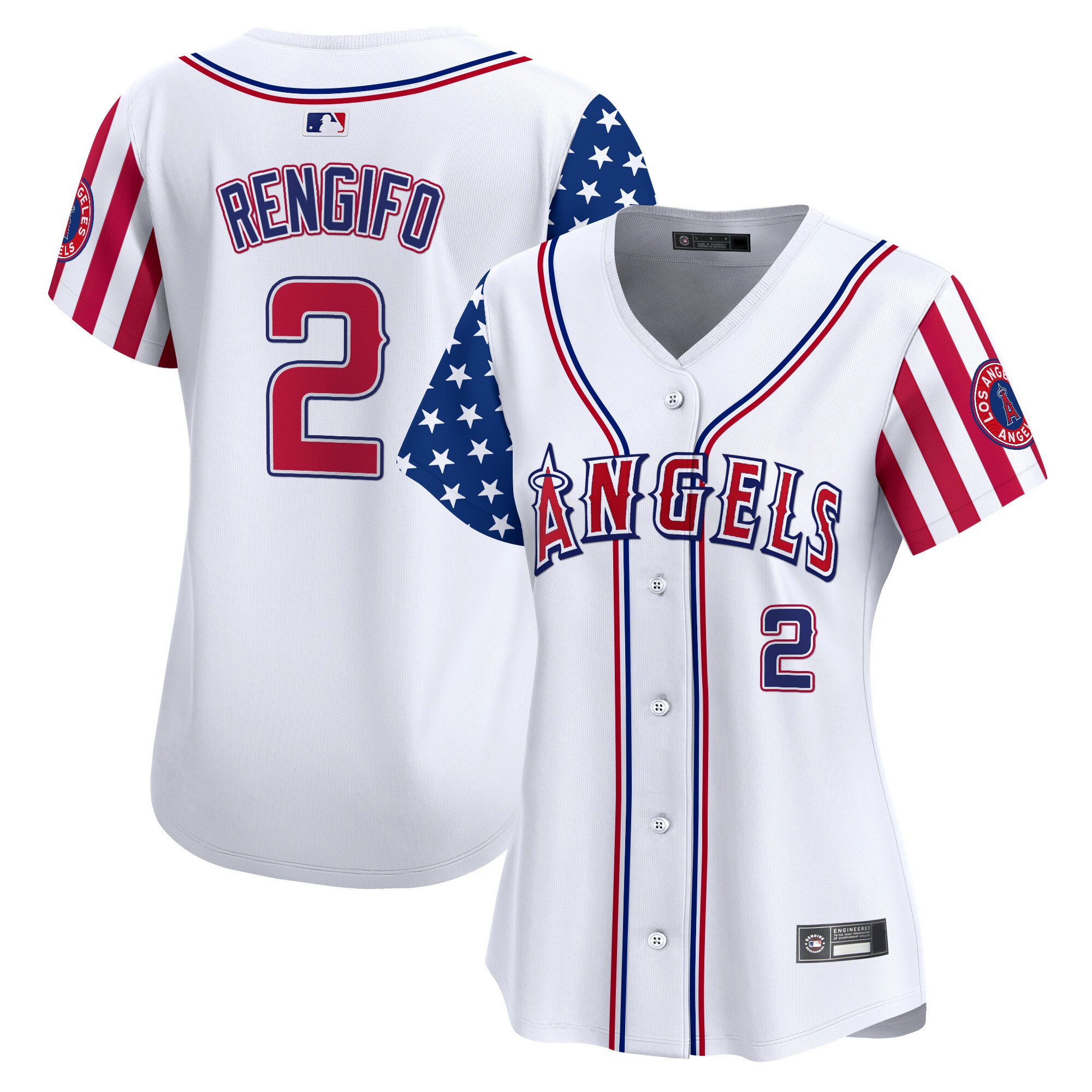 Women's Los Angeles Angels 2025 Independence Day Vapor Premier Limited Jersey - All Stitched