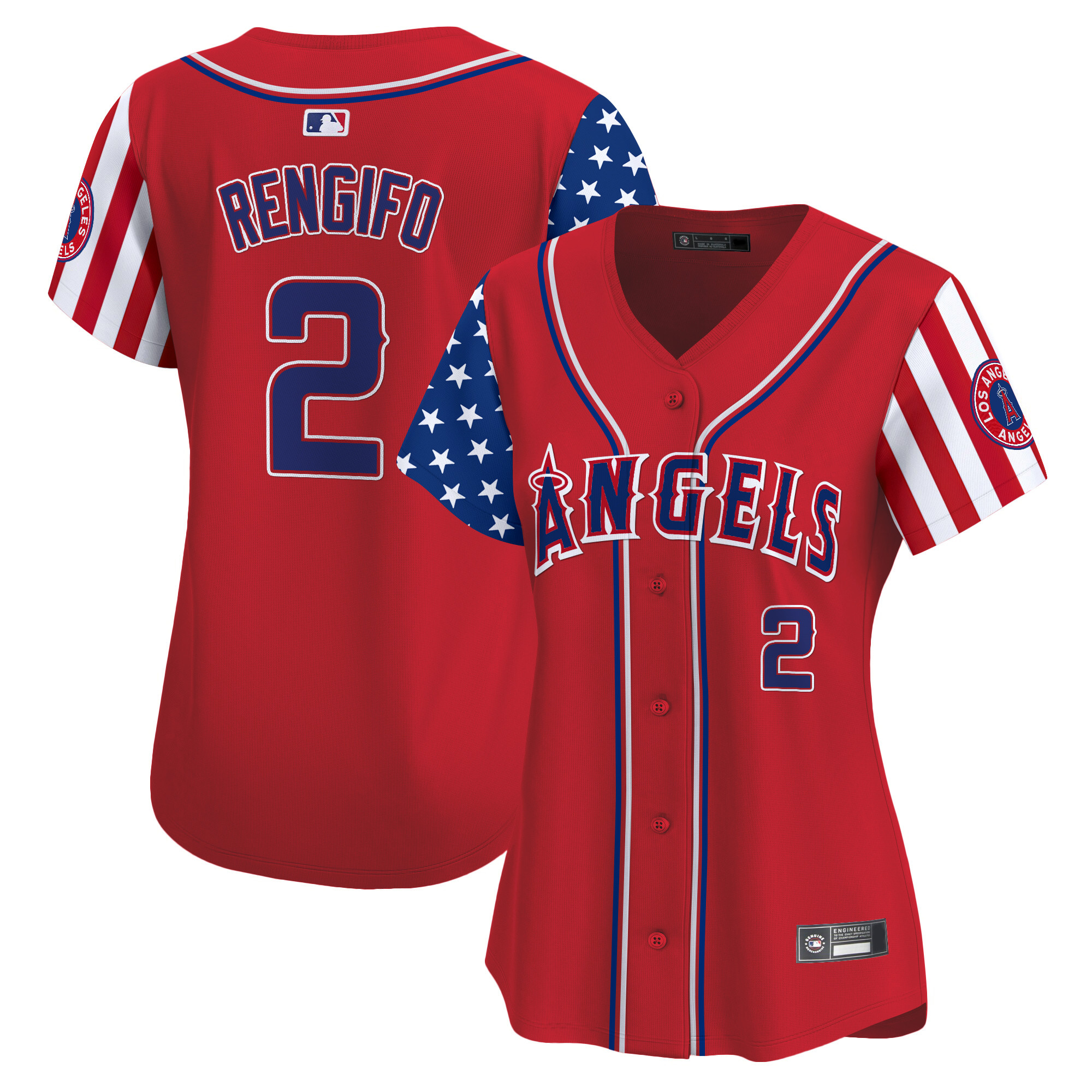 Women's Los Angeles Angels 2025 Independence Day Vapor Premier Limited Jersey - All Stitched