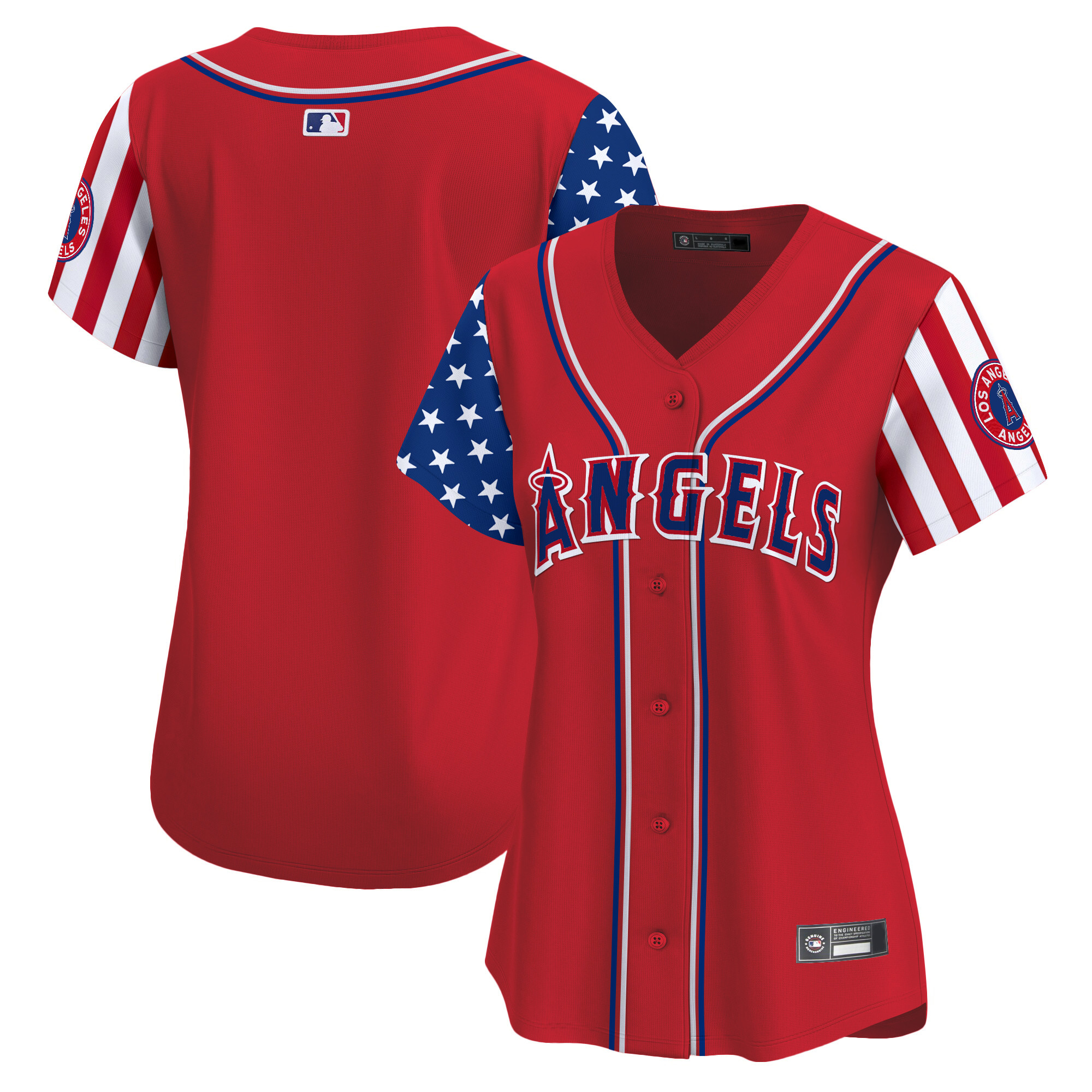 Women's Los Angeles Angels 2025 Independence Day Vapor Premier Limited Jersey - All Stitched