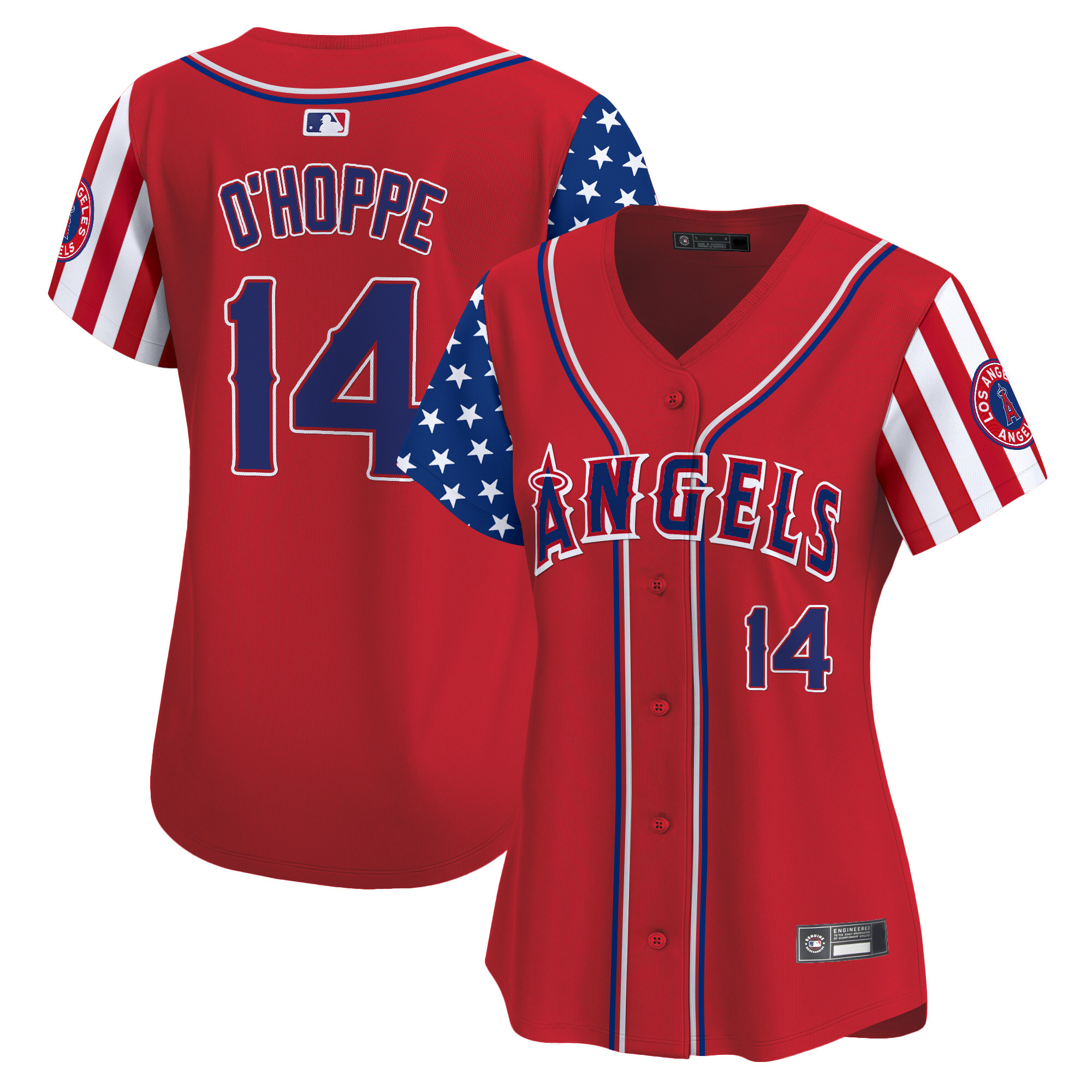 Women's Los Angeles Angels 2025 Independence Day Vapor Premier Limited Jersey - All Stitched