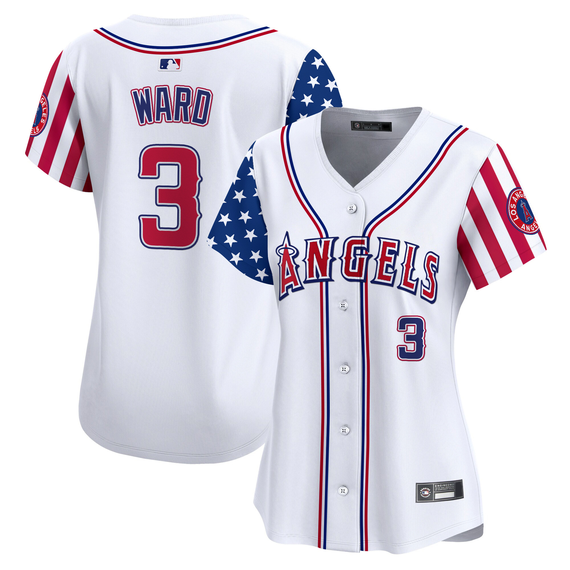 Women's Los Angeles Angels 2025 Independence Day Vapor Premier Limited Jersey - All Stitched