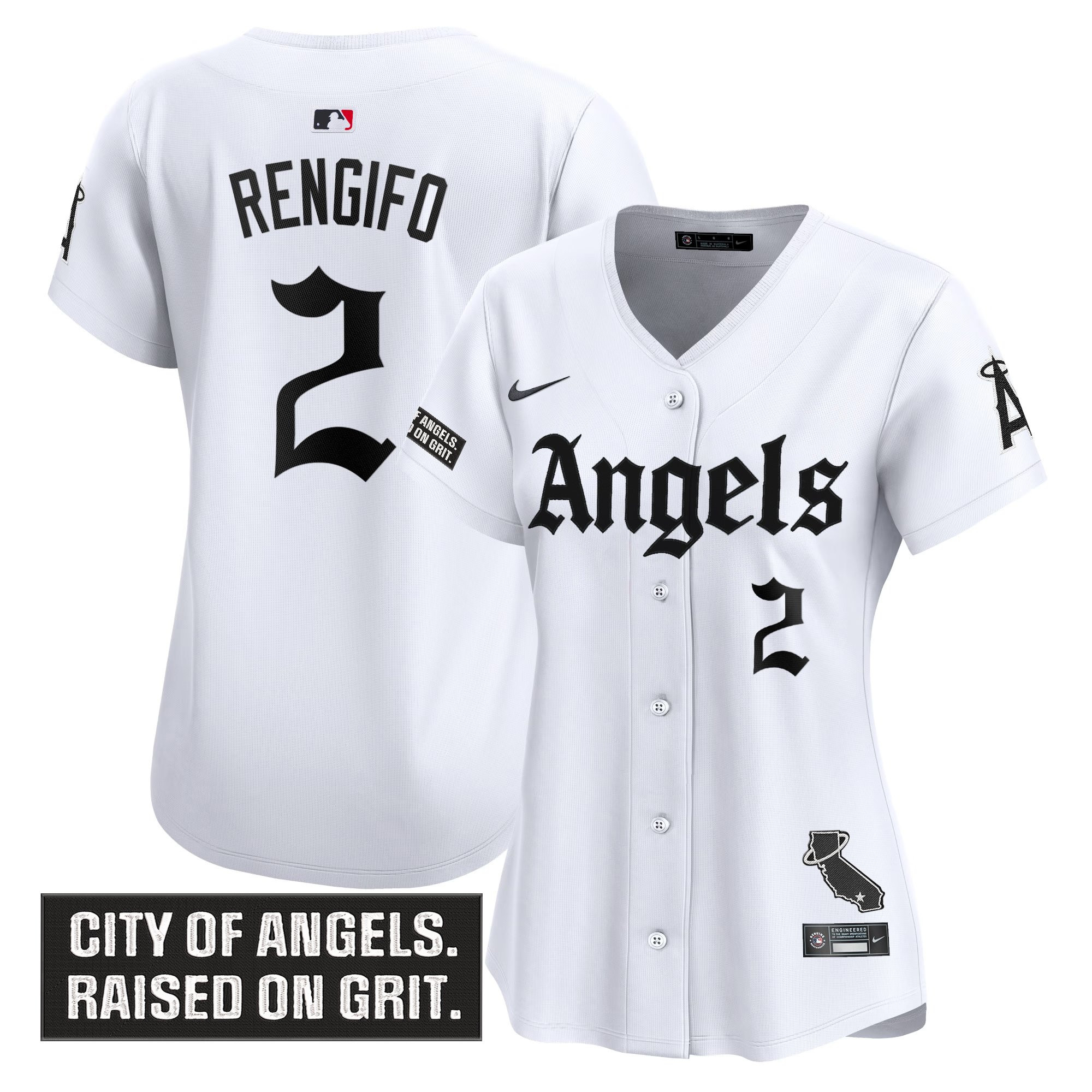 Women's Los Angeles Angels 'Gothic Halo Edition' Vapor Premier Limited Jersey - All Stitched