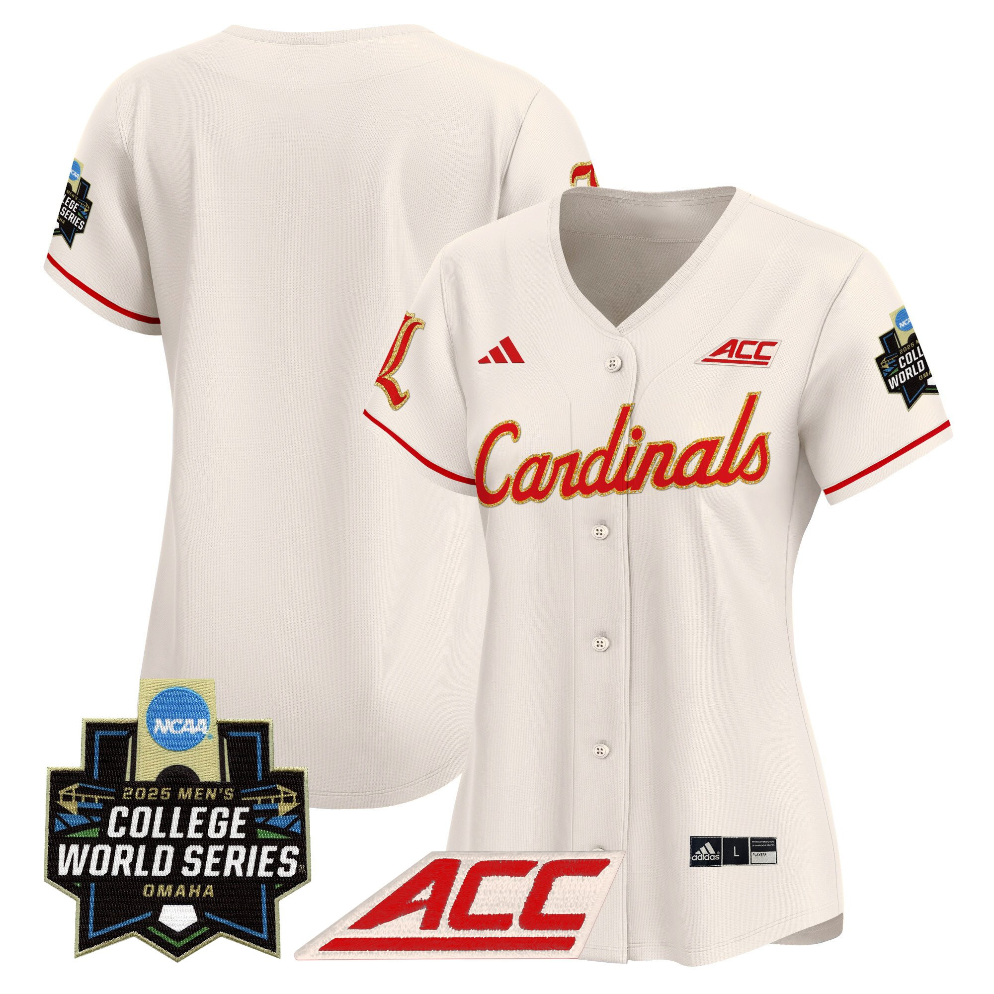 Women's Louisville Cardinals 2025 World Series Vapor Premier Limited Jersey - All Stitched