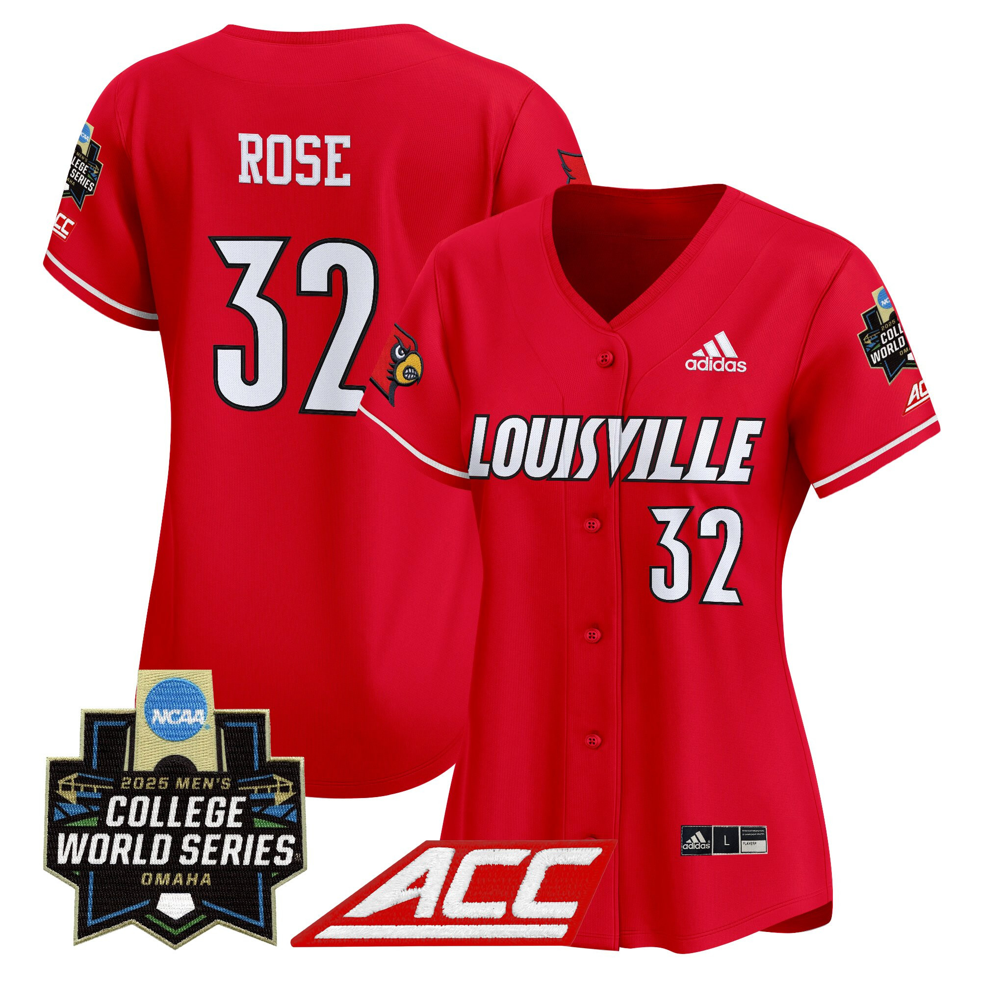 Women's Louisville Cardinals 2025 World Series Vapor Premier Limited Jersey - All Stitched