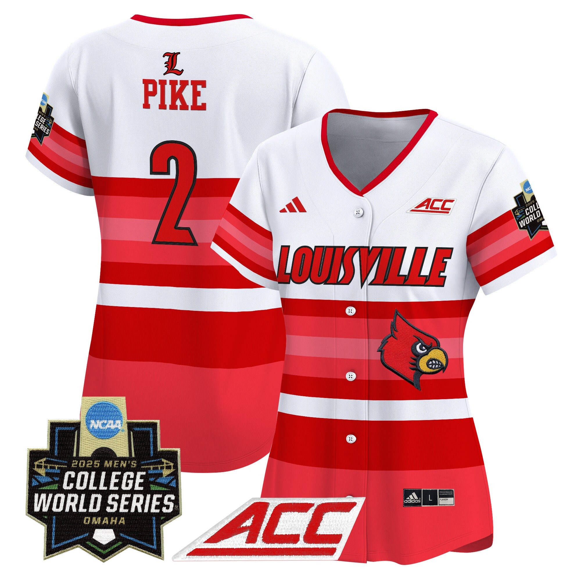 Women's Louisville Cardinals 2025 World Series Vapor Premier Limited Jersey - All Stitched