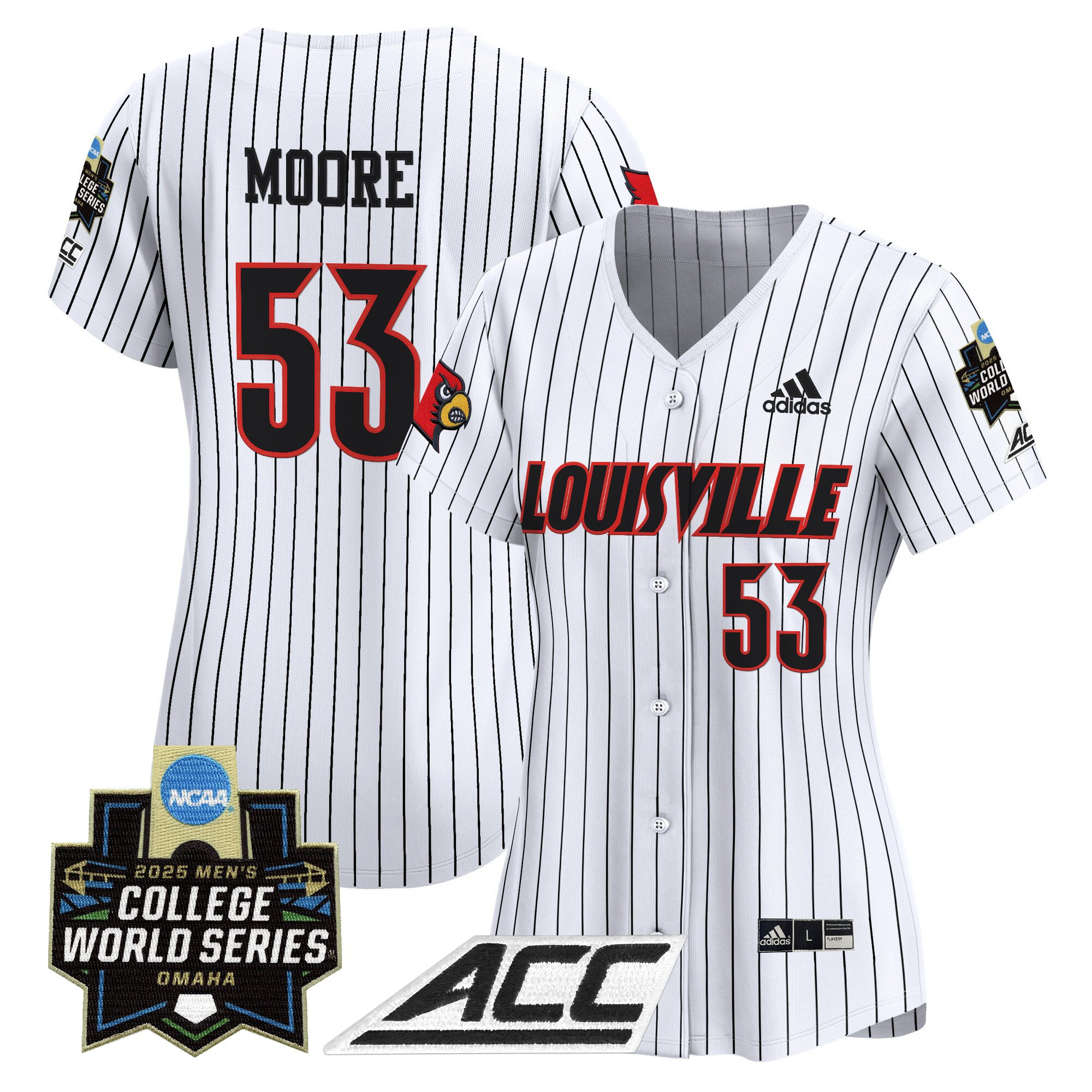 Women's Louisville Cardinals 2025 World Series Vapor Premier Limited Jersey - All Stitched