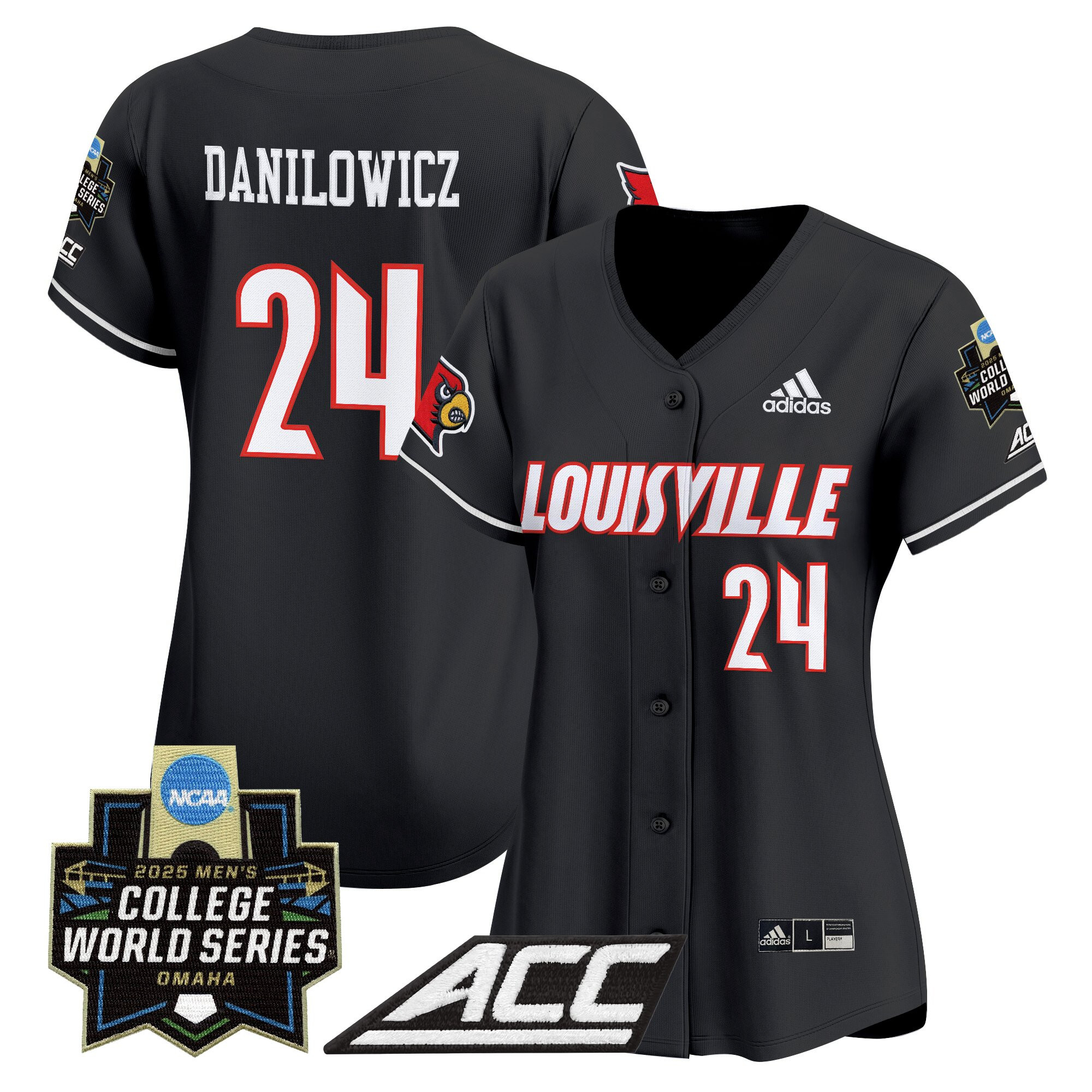 Women's Louisville Cardinals 2025 World Series Vapor Premier Limited Jersey - All Stitched
