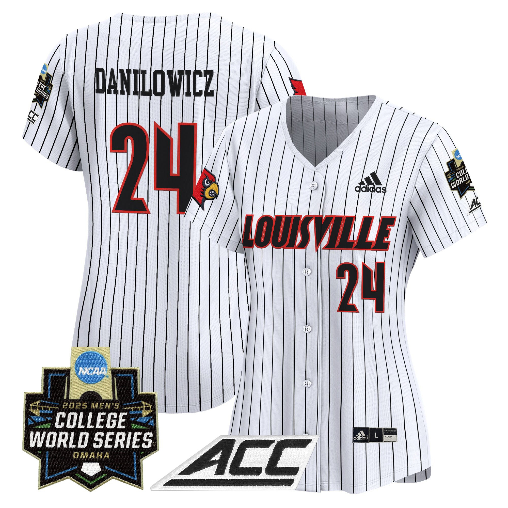 Women's Louisville Cardinals 2025 World Series Vapor Premier Limited Jersey - All Stitched