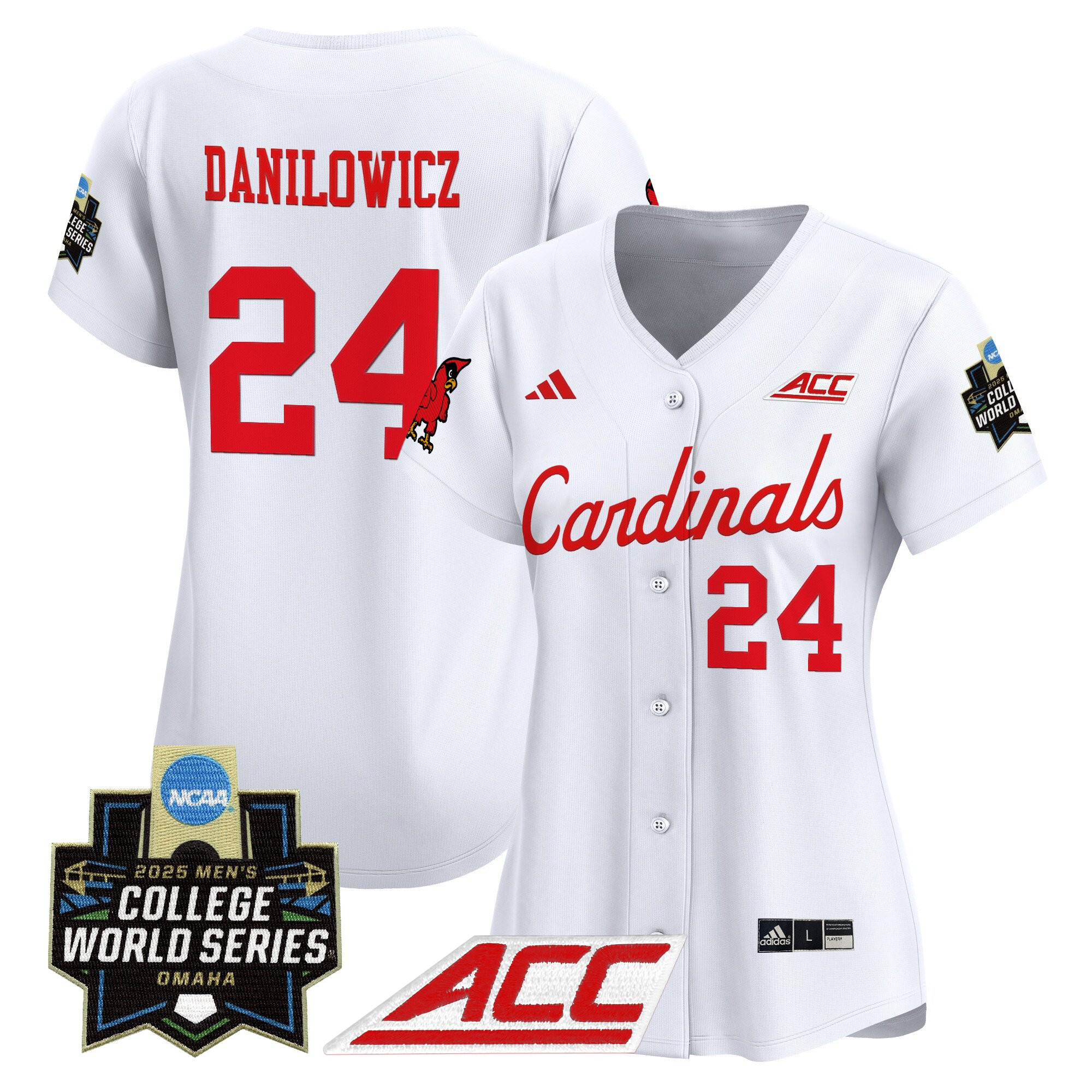 Women's Louisville Cardinals 2025 World Series Vapor Premier Limited Jersey - All Stitched