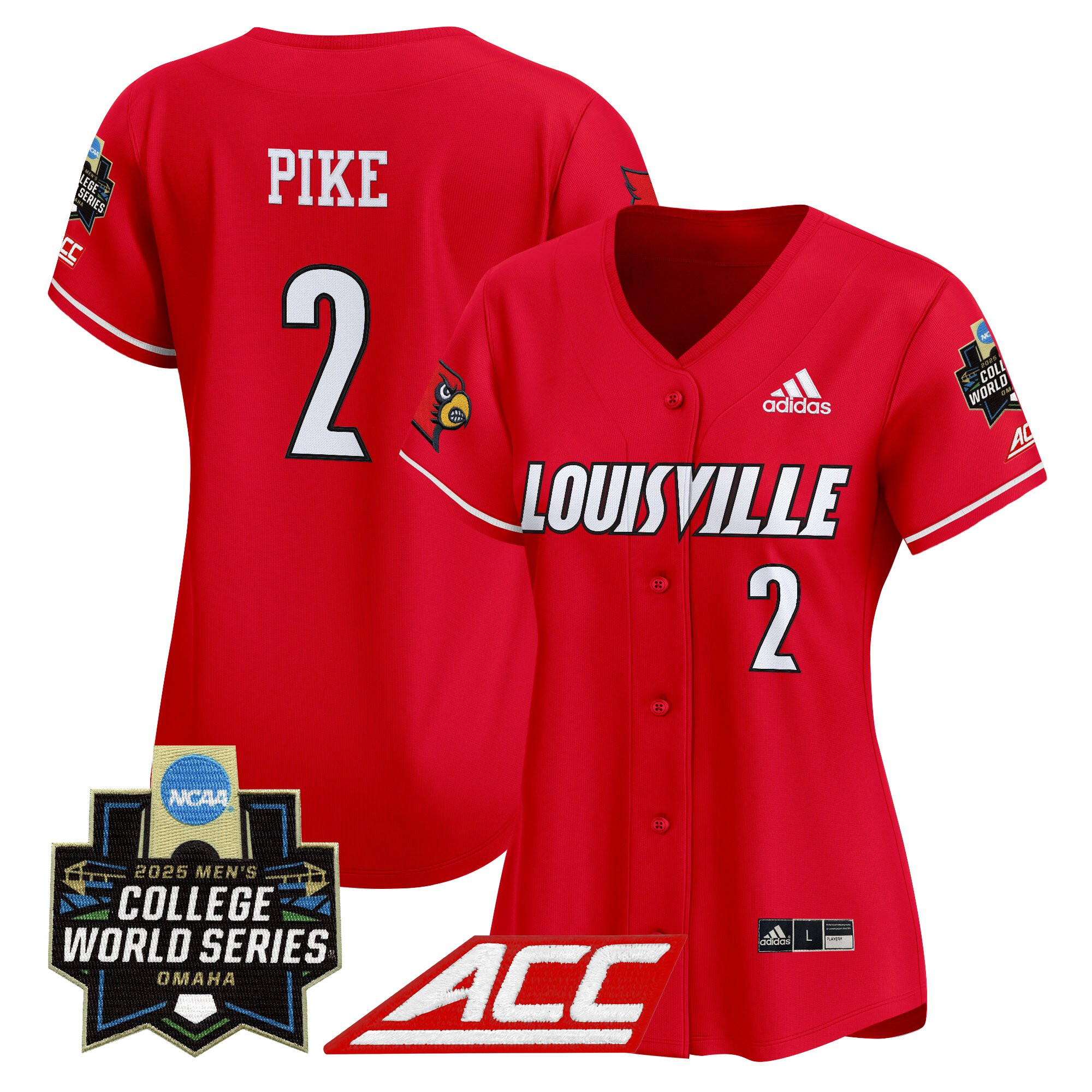 Women's Louisville Cardinals 2025 World Series Vapor Premier Limited Jersey - All Stitched