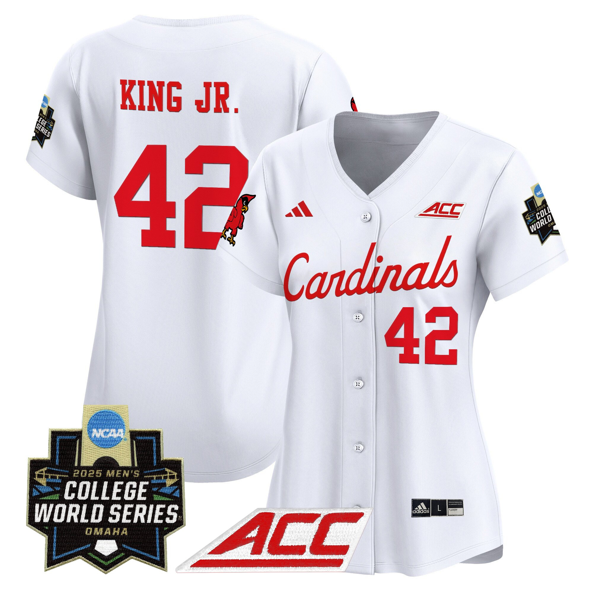 Women's Louisville Cardinals 2025 World Series Vapor Premier Limited Jersey - All Stitched
