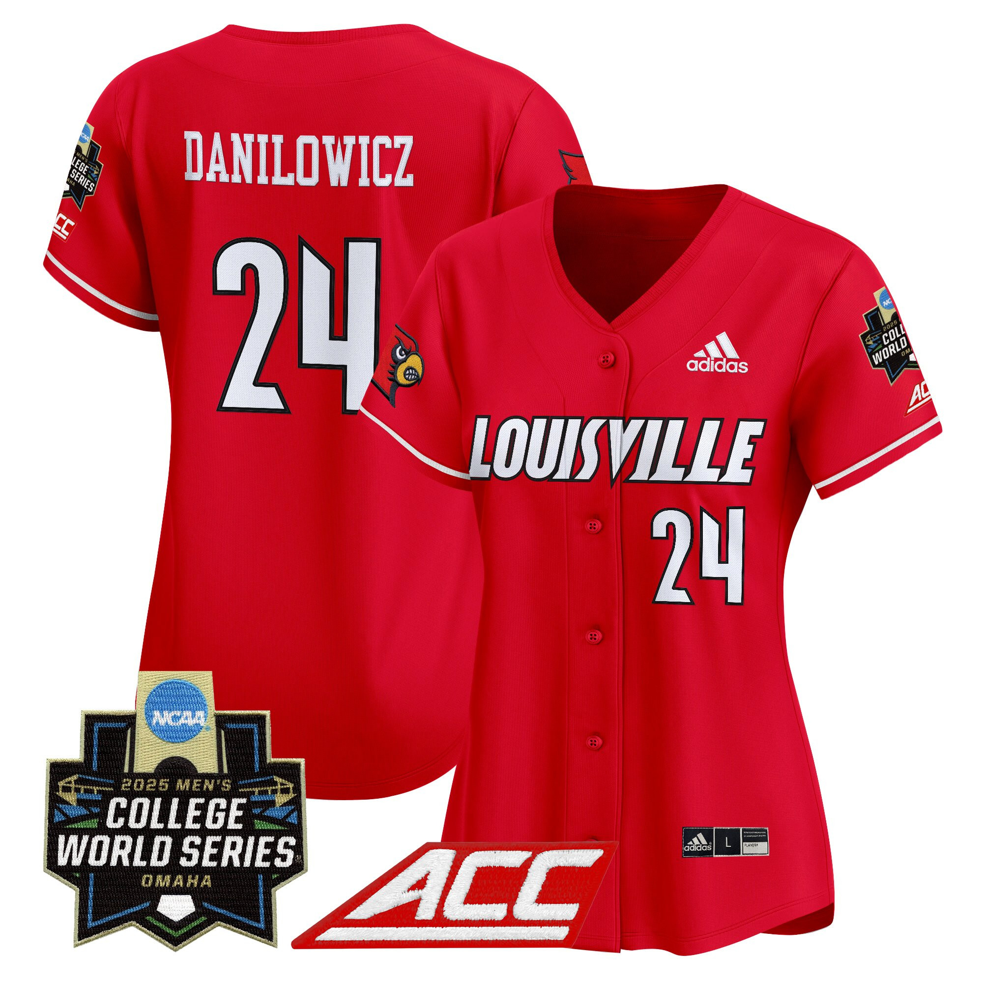 Women's Louisville Cardinals 2025 World Series Vapor Premier Limited Jersey - All Stitched