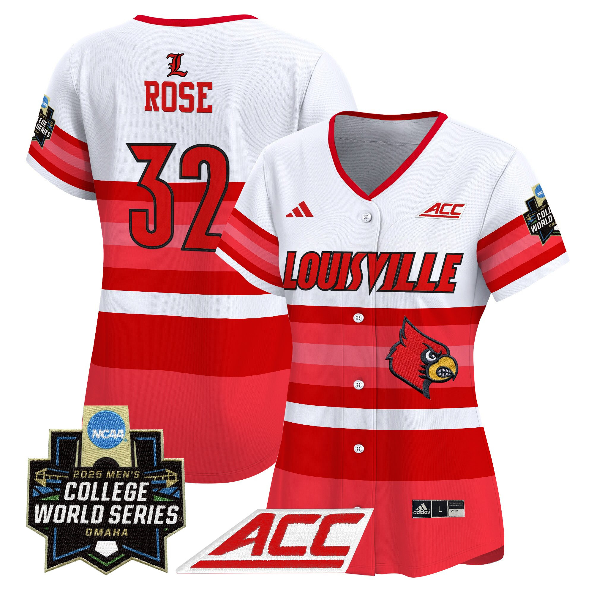 Women's Louisville Cardinals 2025 World Series Vapor Premier Limited Jersey - All Stitched