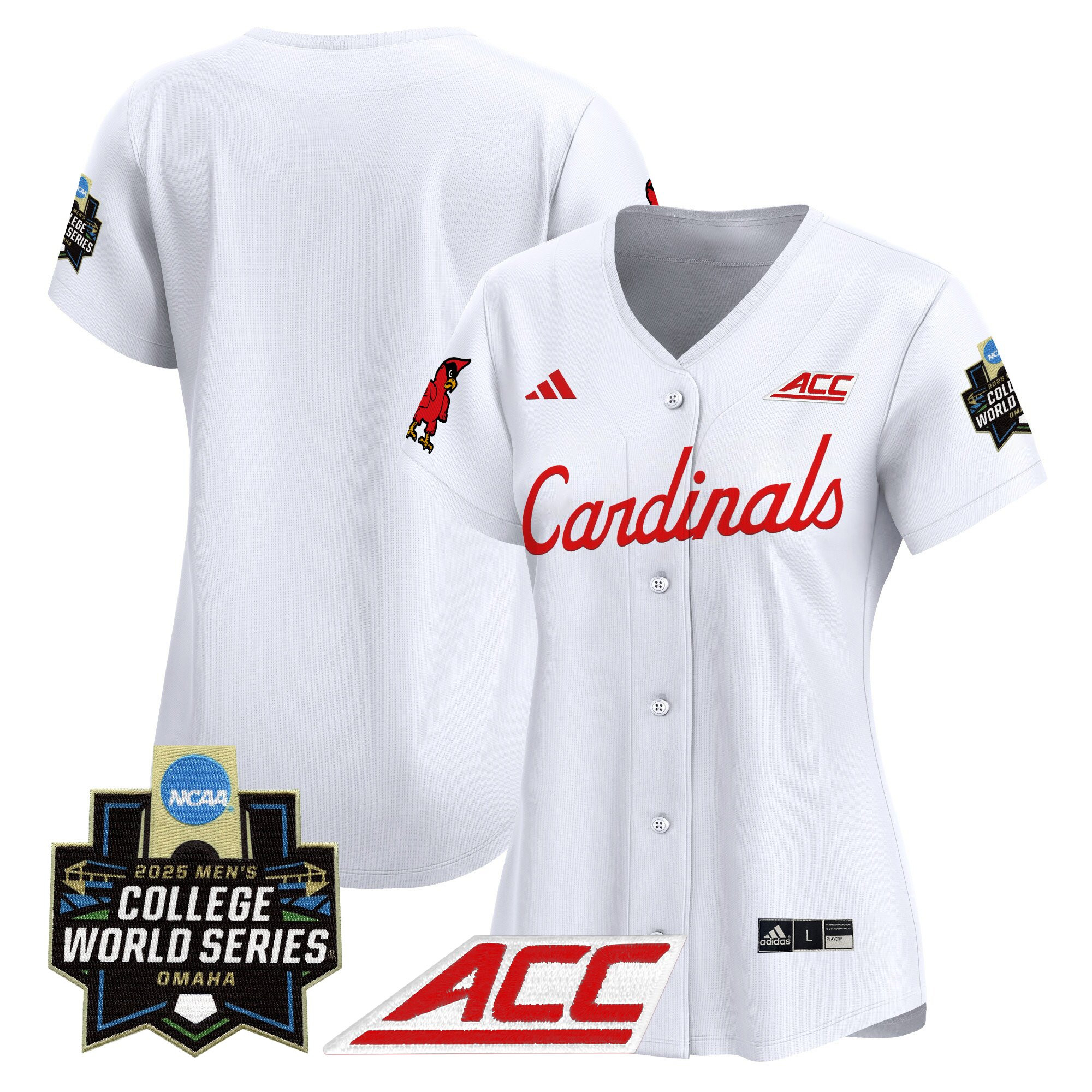 Women's Louisville Cardinals 2025 World Series Vapor Premier Limited Jersey - All Stitched