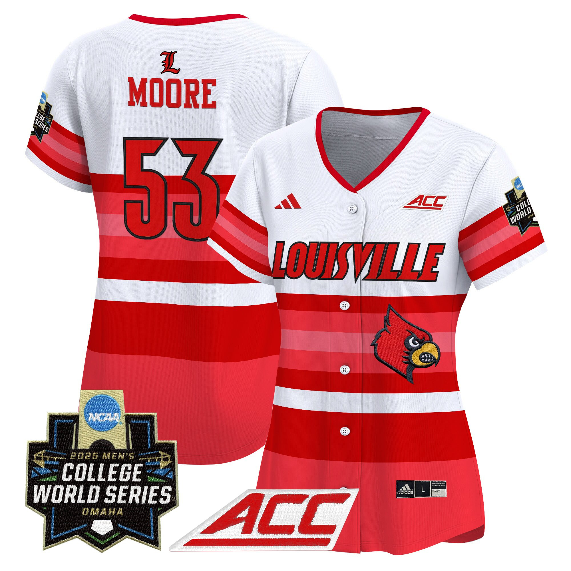 Women's Louisville Cardinals 2025 World Series Vapor Premier Limited Jersey - All Stitched