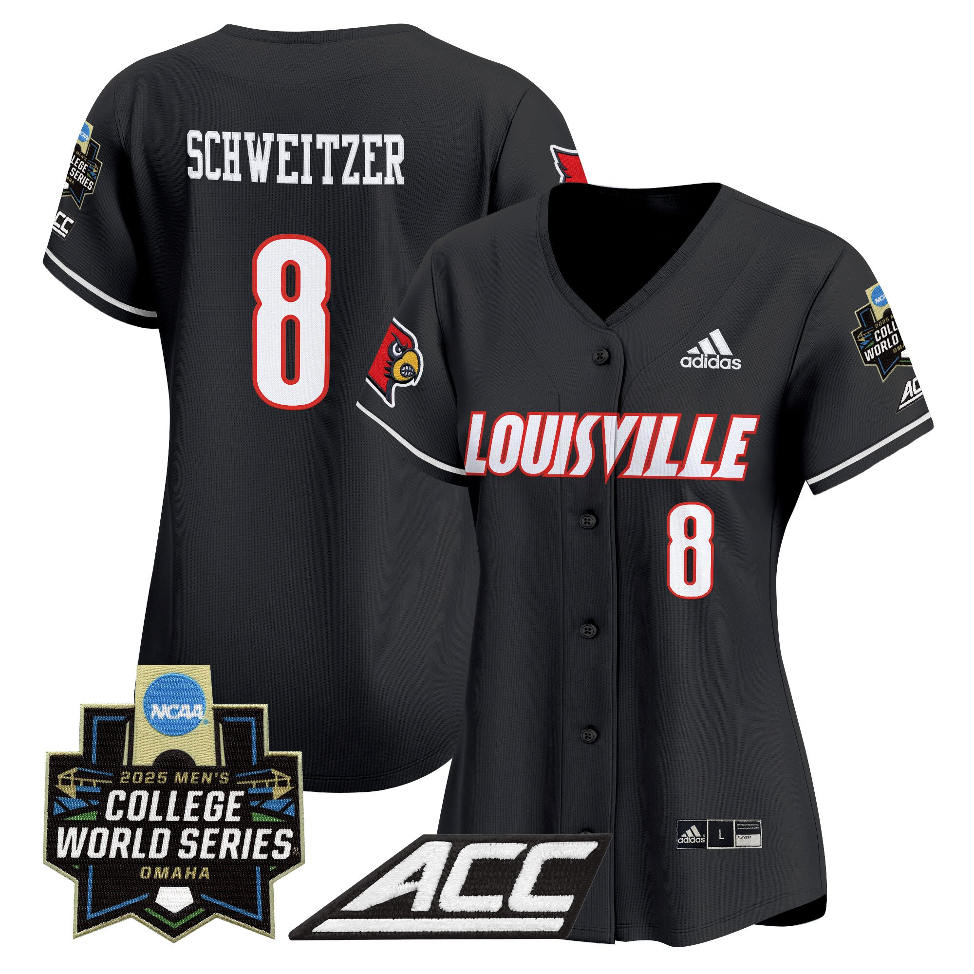 Women's Louisville Cardinals 2025 World Series Vapor Premier Limited Jersey - All Stitched