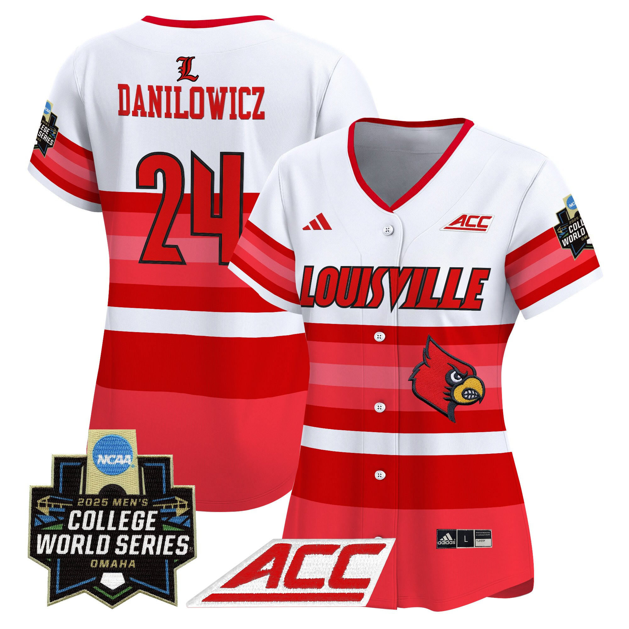 Women's Louisville Cardinals 2025 World Series Vapor Premier Limited Jersey - All Stitched