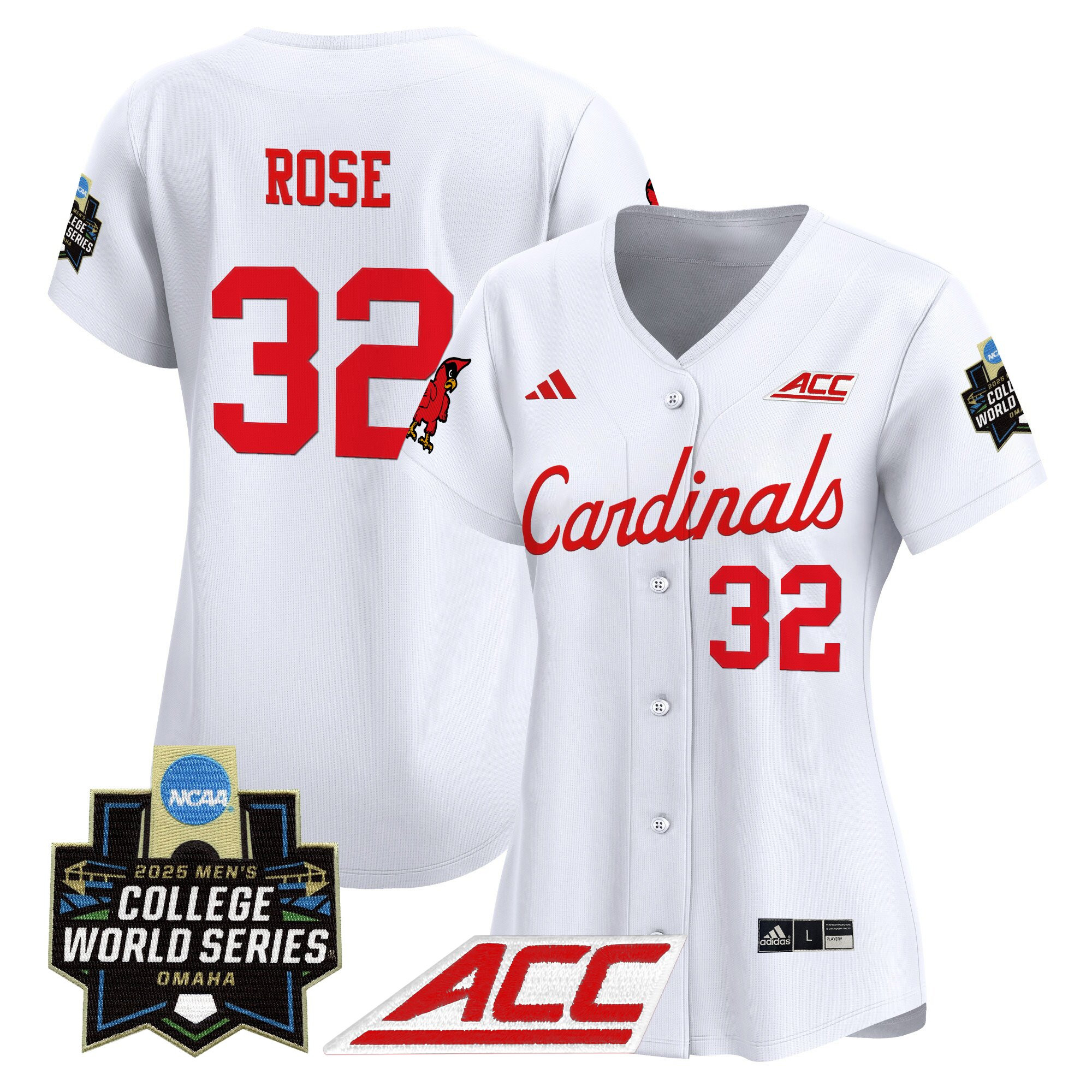Women's Louisville Cardinals 2025 World Series Vapor Premier Limited Jersey - All Stitched