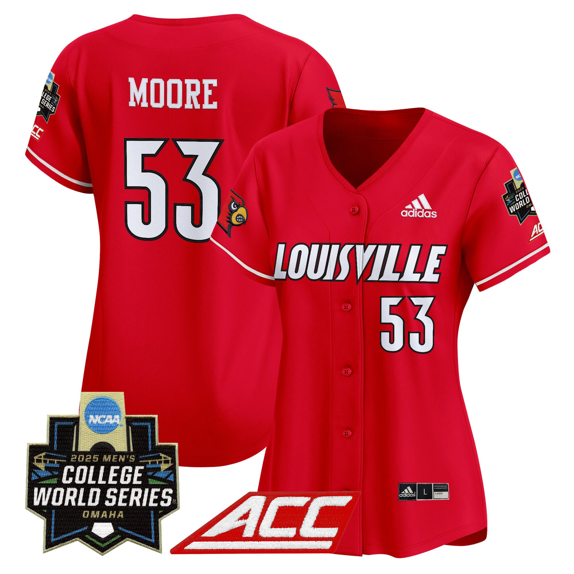 Women's Louisville Cardinals 2025 World Series Vapor Premier Limited Jersey - All Stitched