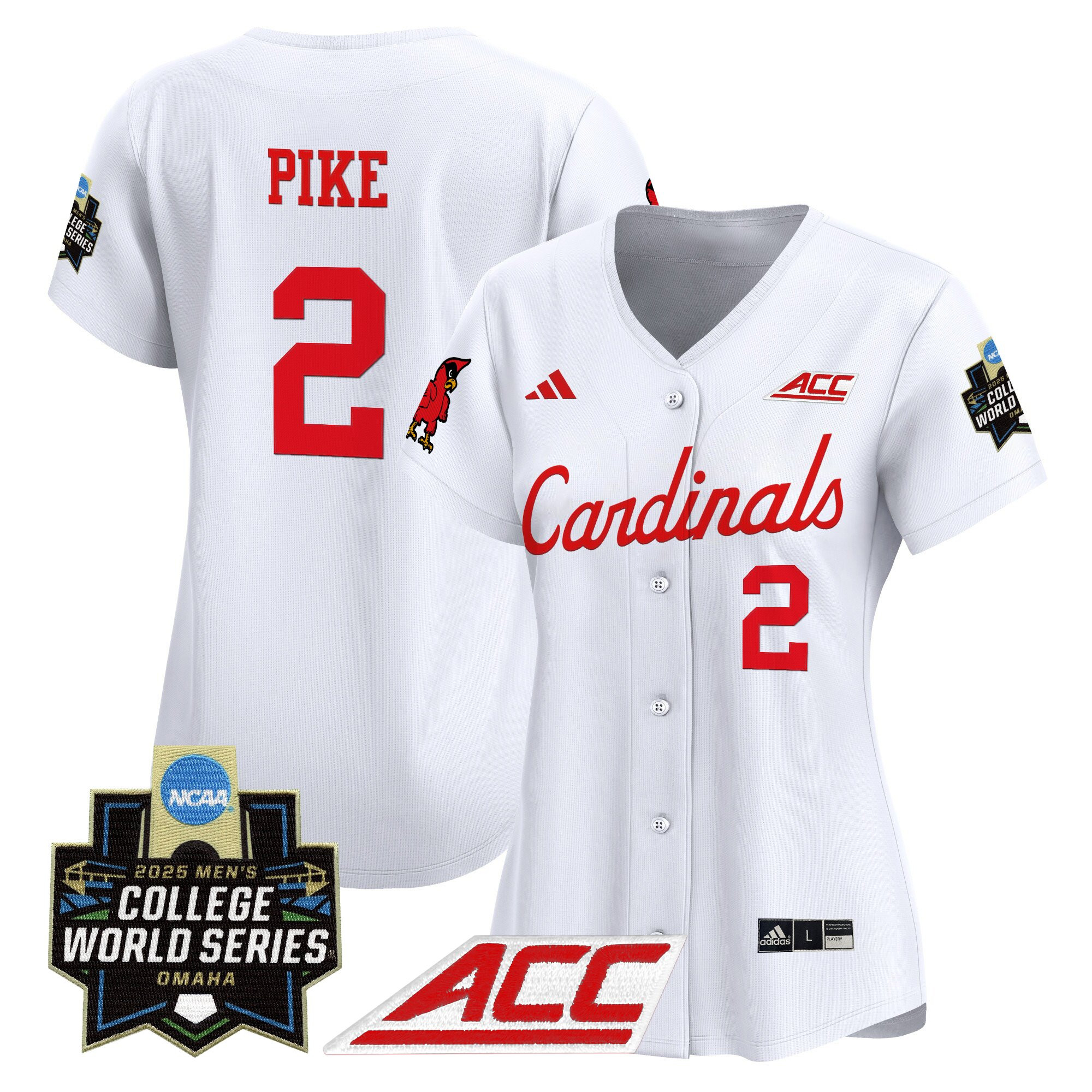 Women's Louisville Cardinals 2025 World Series Vapor Premier Limited Jersey - All Stitched