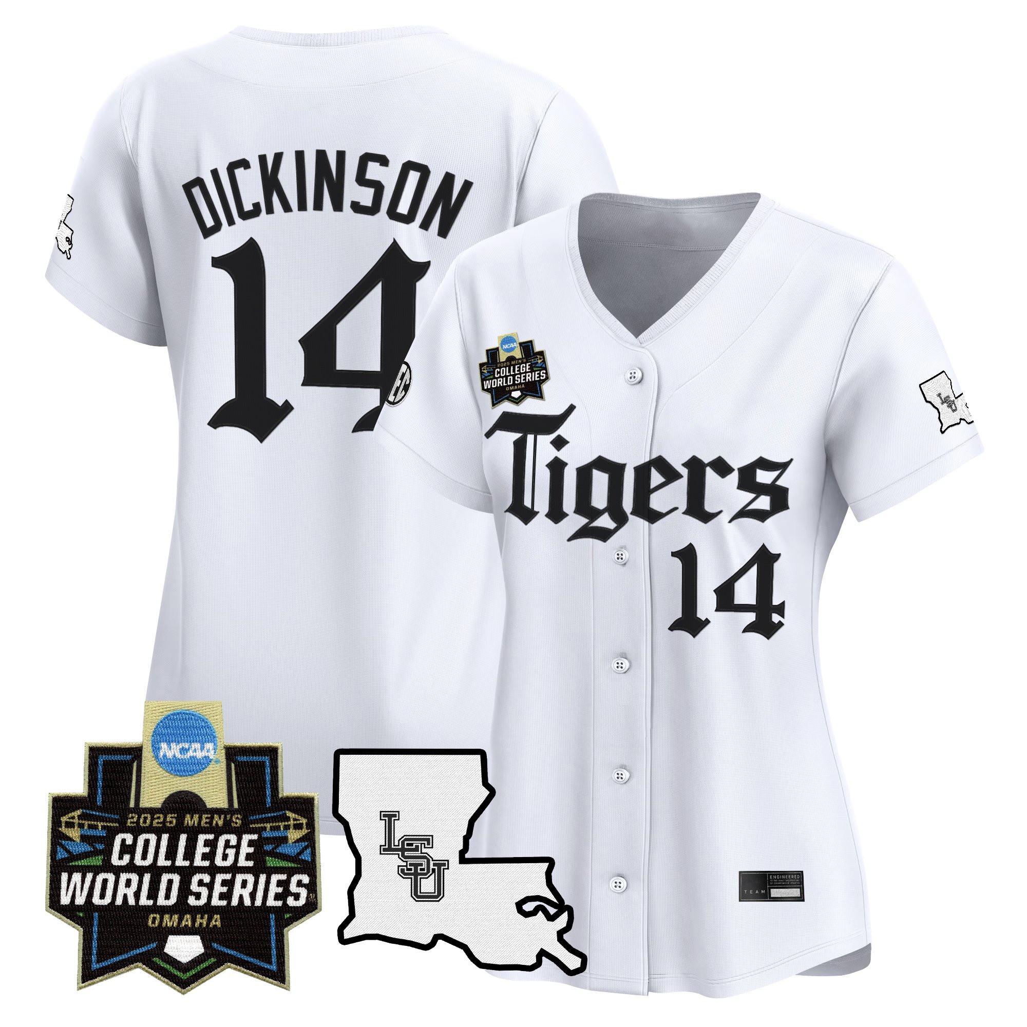 Women's LSU Tigers 2025 World Series 'Gothic Geaux Edition' Vapor Premier Limited Jersey - All Stitched