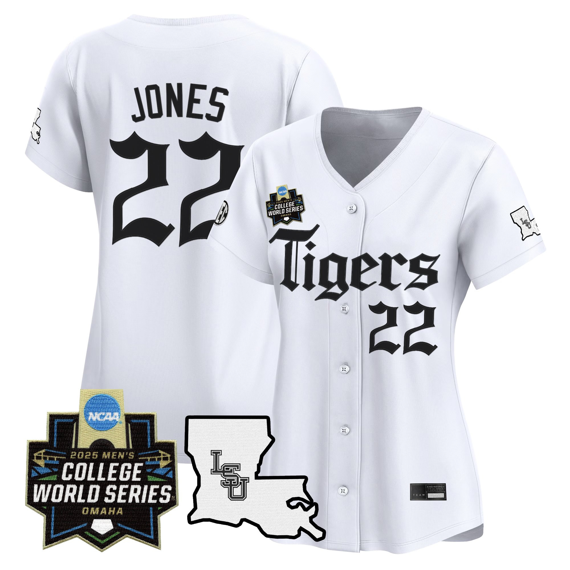 Women's LSU Tigers 2025 World Series 'Gothic Geaux Edition' Vapor Premier Limited Jersey - All Stitched