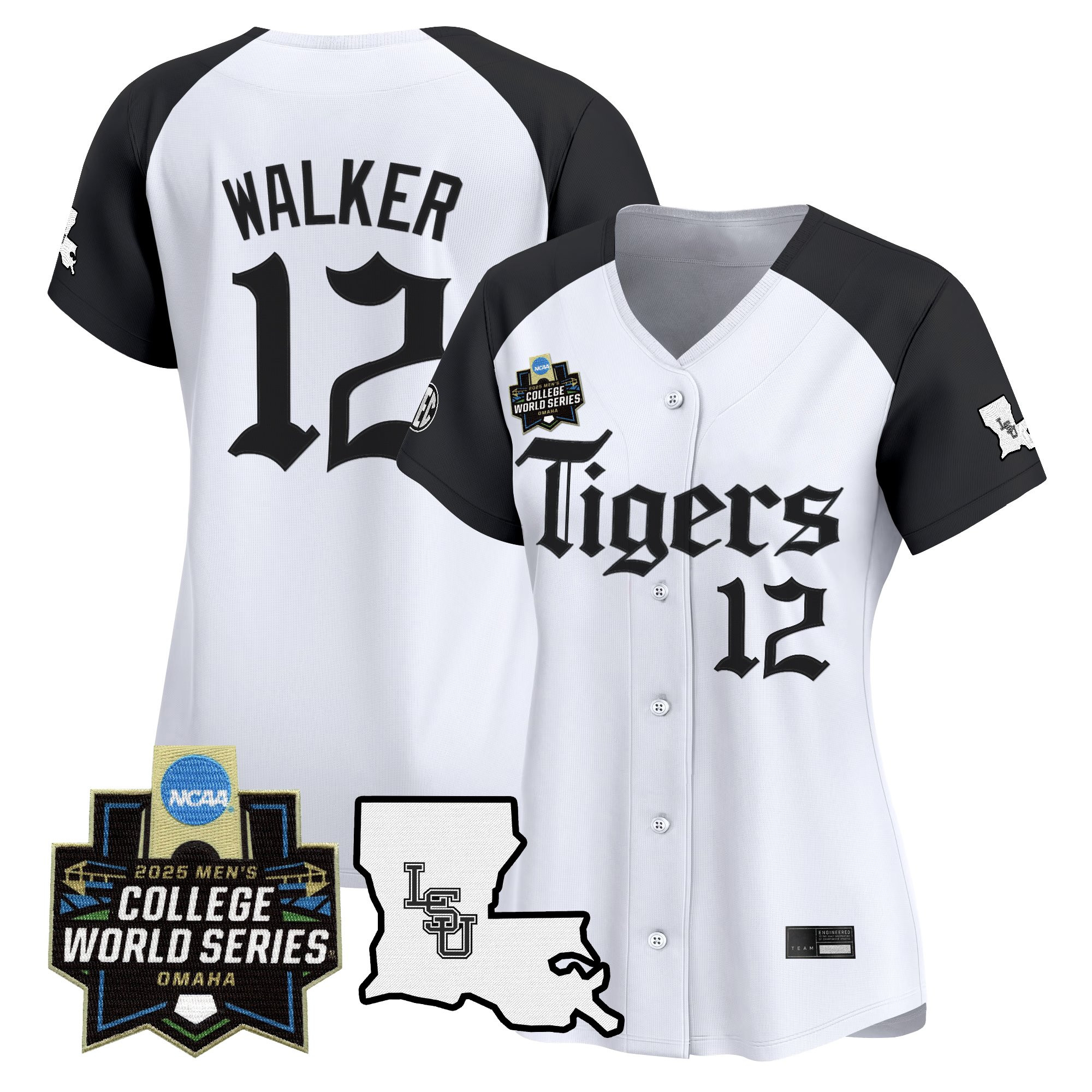 Women's LSU Tigers 2025 World Series 'Gothic Geaux Edition' Vapor Premier Limited Jersey - All Stitched