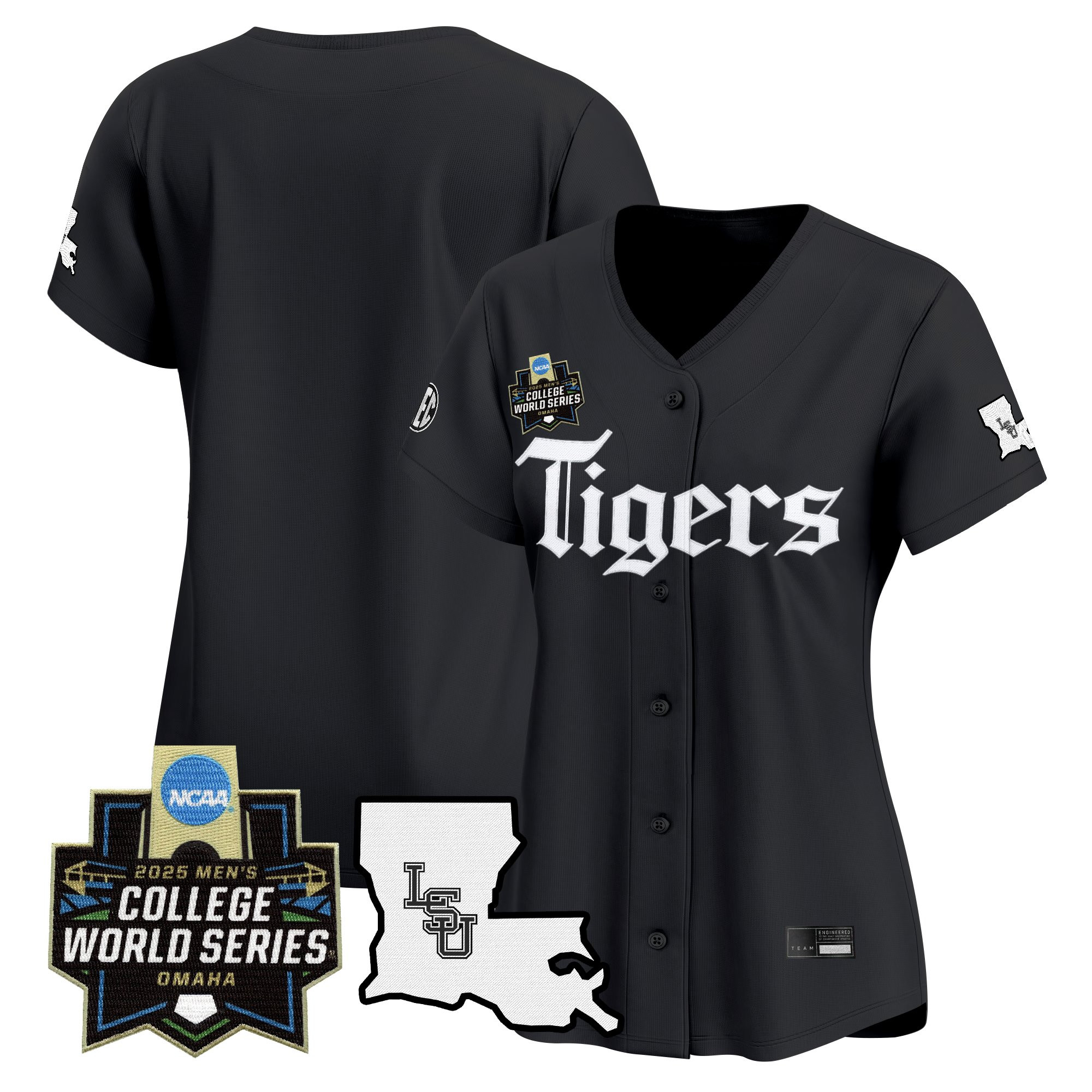 Women's LSU Tigers 2025 World Series 'Gothic Geaux Edition' Vapor Premier Limited Jersey - All Stitched