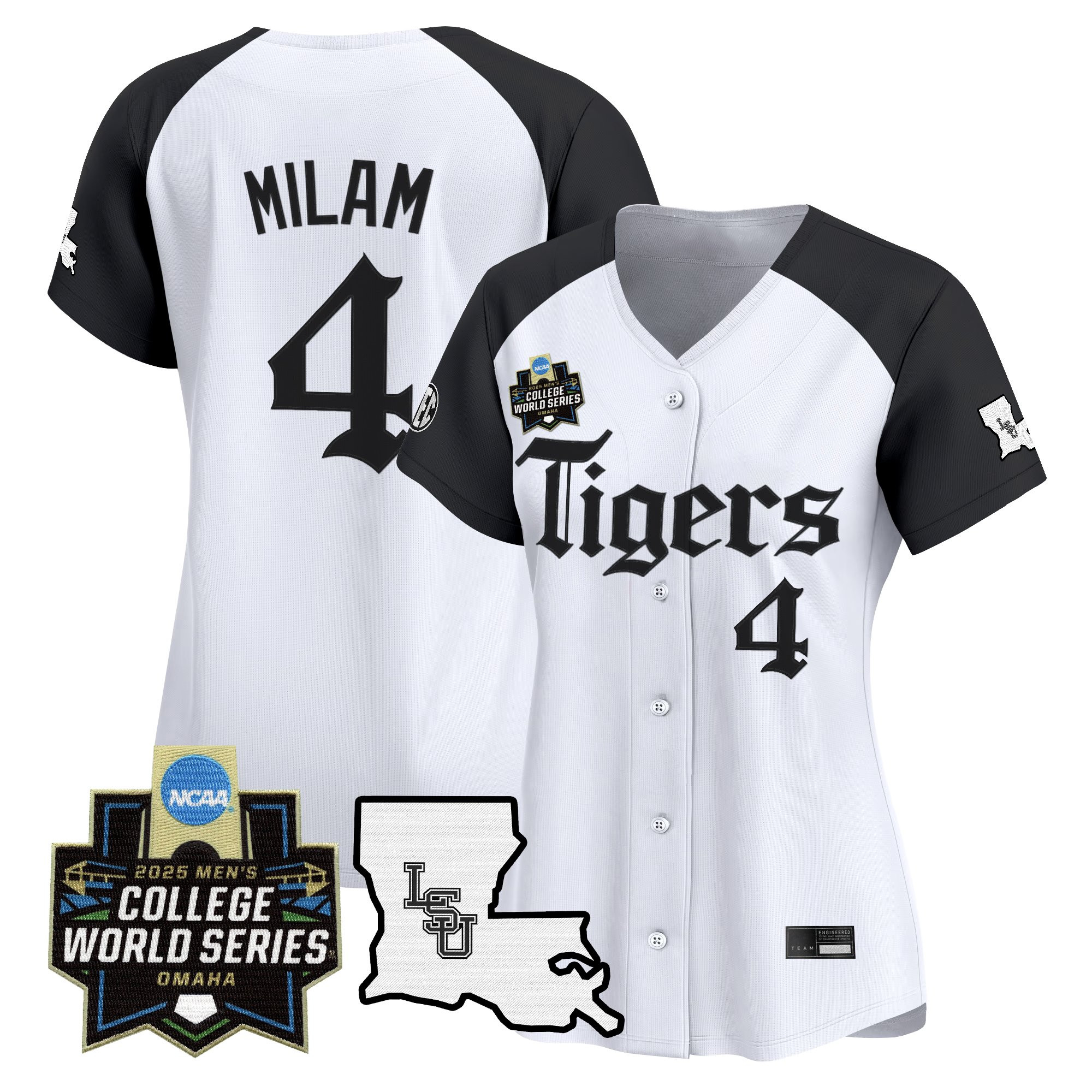 Women's LSU Tigers 2025 World Series 'Gothic Geaux Edition' Vapor Premier Limited Jersey - All Stitched
