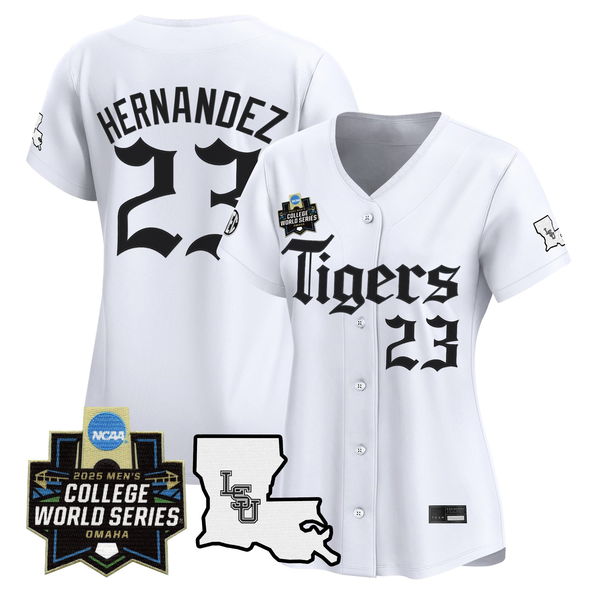 Women's LSU Tigers 2025 World Series 'Gothic Geaux Edition' Vapor Premier Limited Jersey - All Stitched