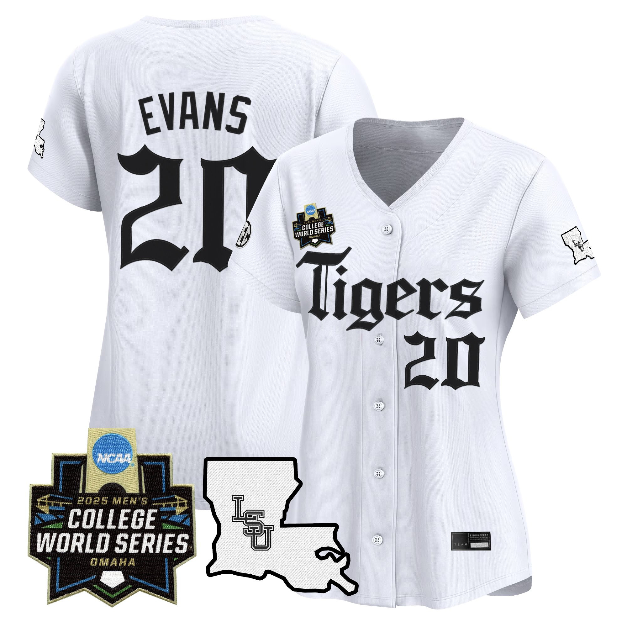 Women's LSU Tigers 2025 World Series 'Gothic Geaux Edition' Vapor Premier Limited Jersey - All Stitched