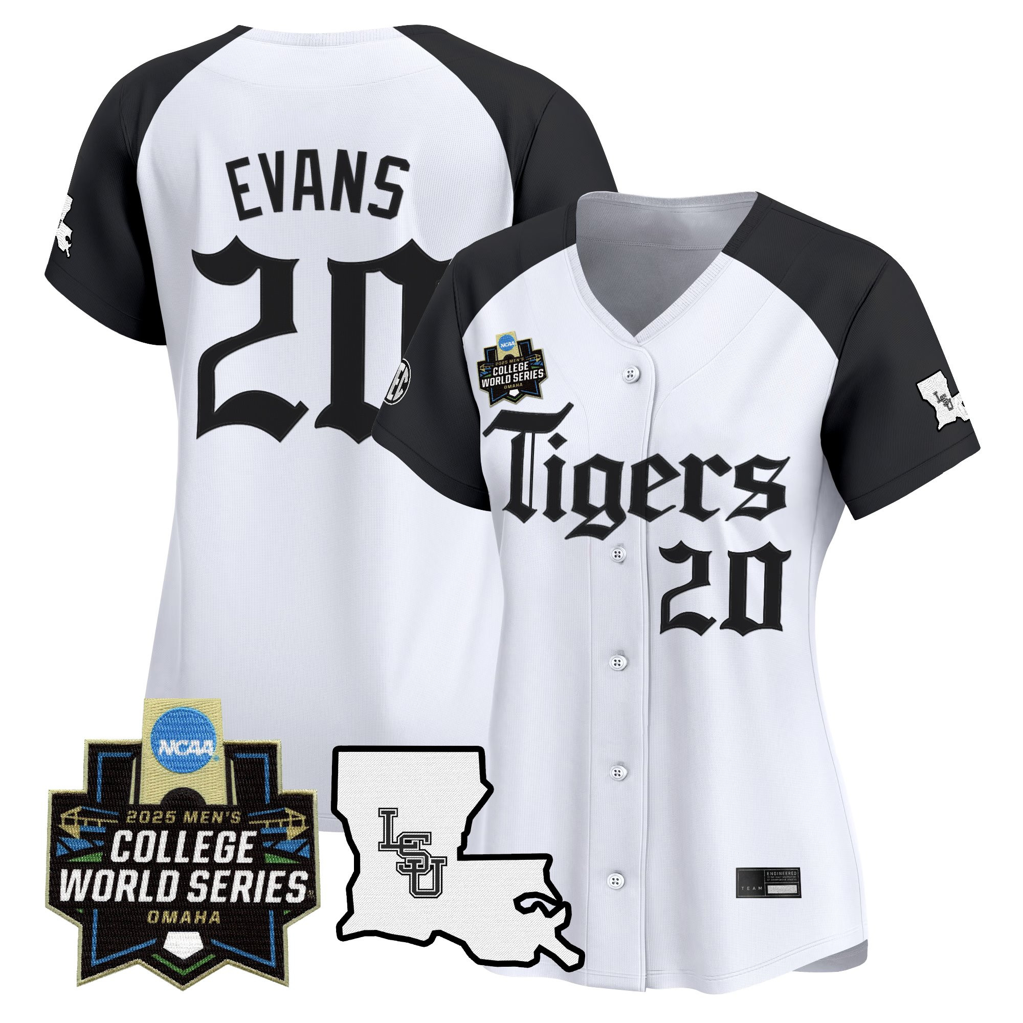 Women's LSU Tigers 2025 World Series 'Gothic Geaux Edition' Vapor Premier Limited Jersey - All Stitched