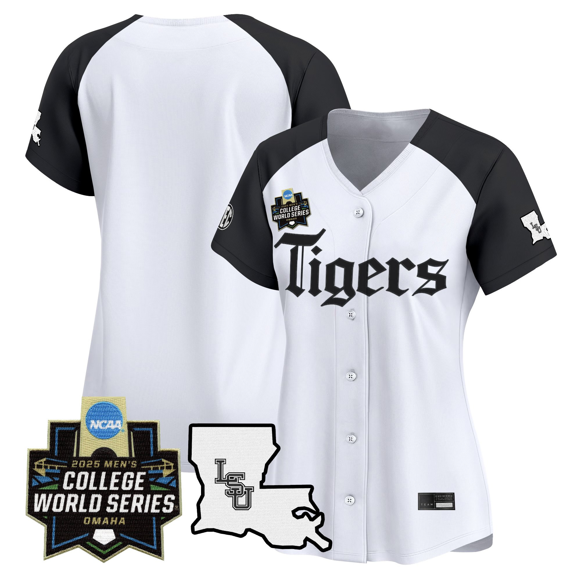 Women's LSU Tigers 2025 World Series 'Gothic Geaux Edition' Vapor Premier Limited Jersey - All Stitched