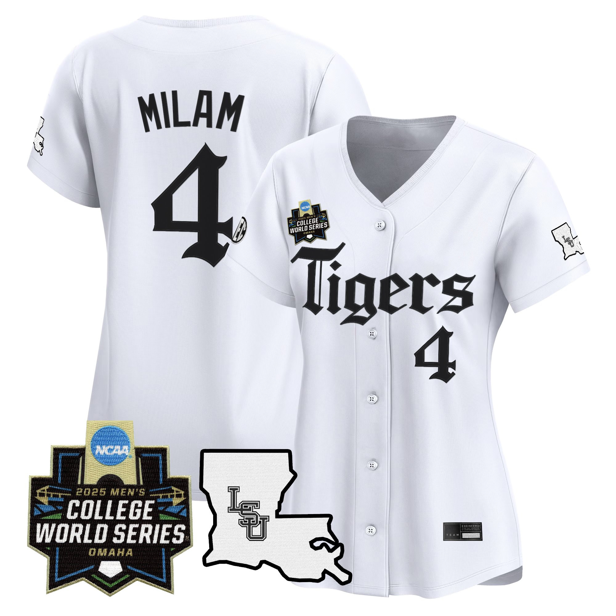Women's LSU Tigers 2025 World Series 'Gothic Geaux Edition' Vapor Premier Limited Jersey - All Stitched
