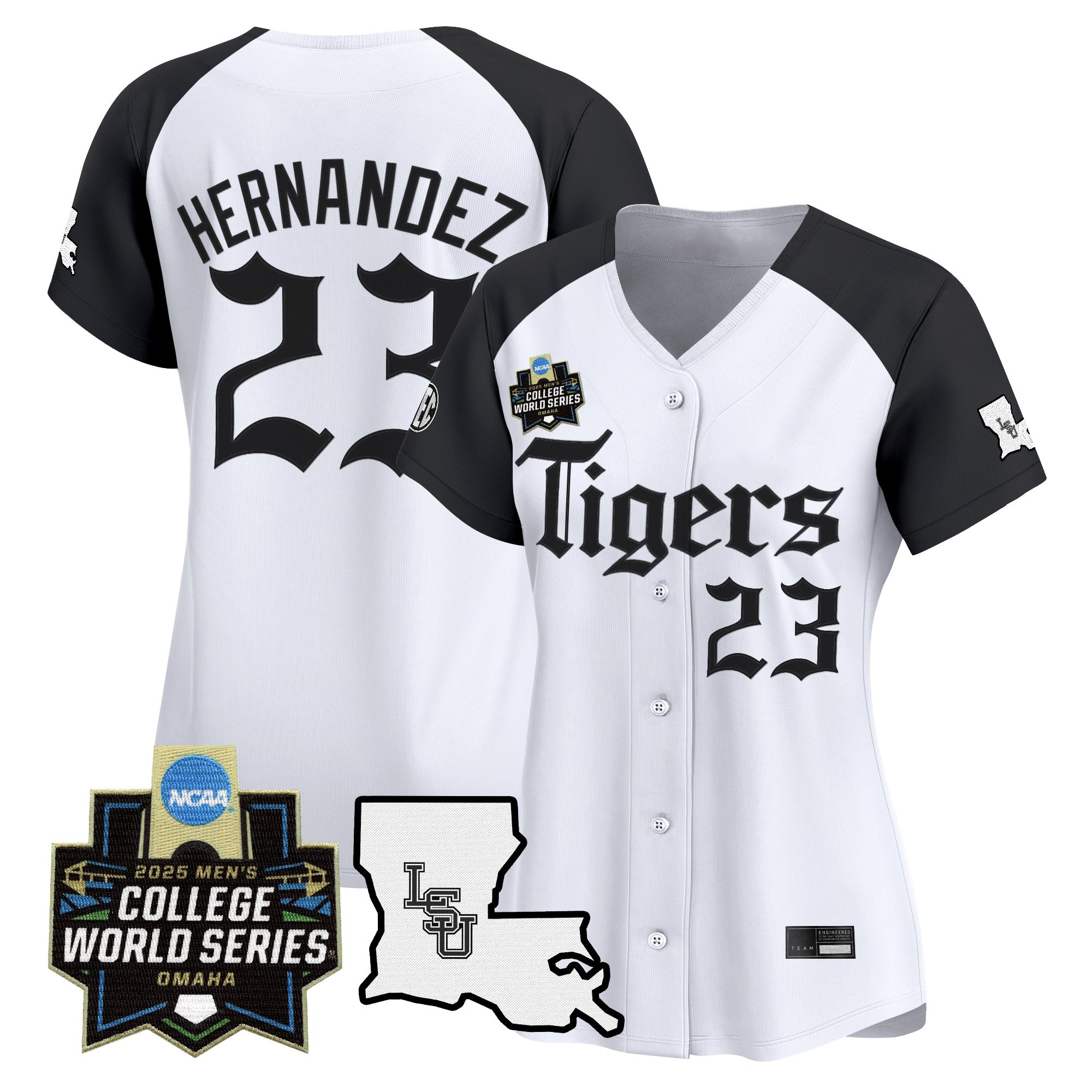 Women's LSU Tigers 2025 World Series 'Gothic Geaux Edition' Vapor Premier Limited Jersey - All Stitched