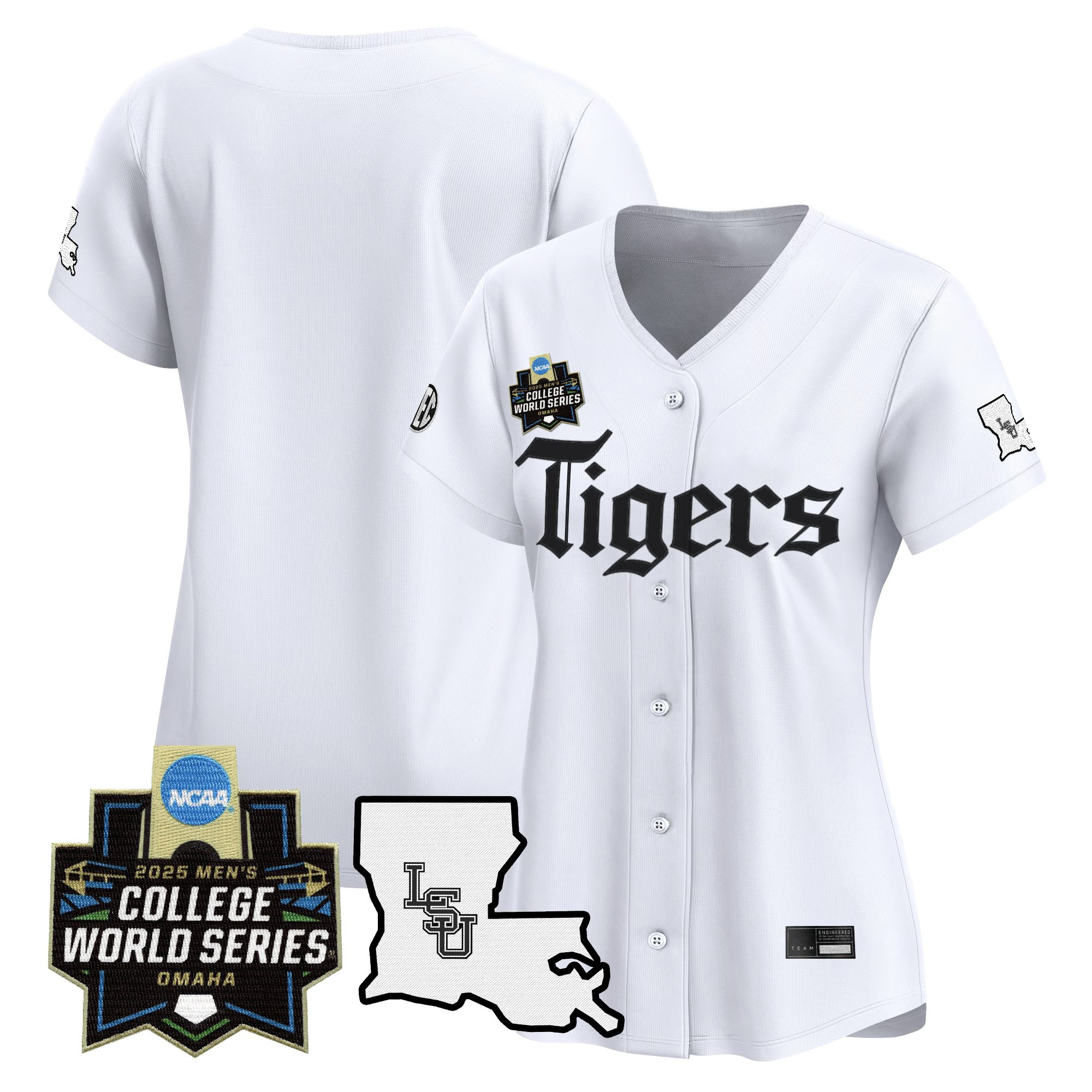 Women's LSU Tigers 2025 World Series 'Gothic Geaux Edition' Vapor Premier Limited Jersey - All Stitched