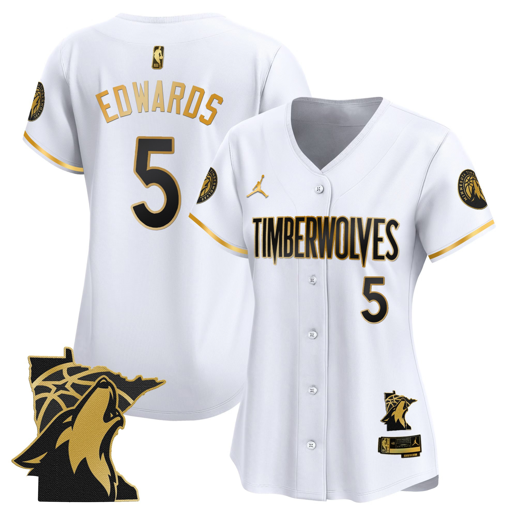Women's Minnesota Timberwolves 2025 Vapor Baseball Jersey - All Stitched