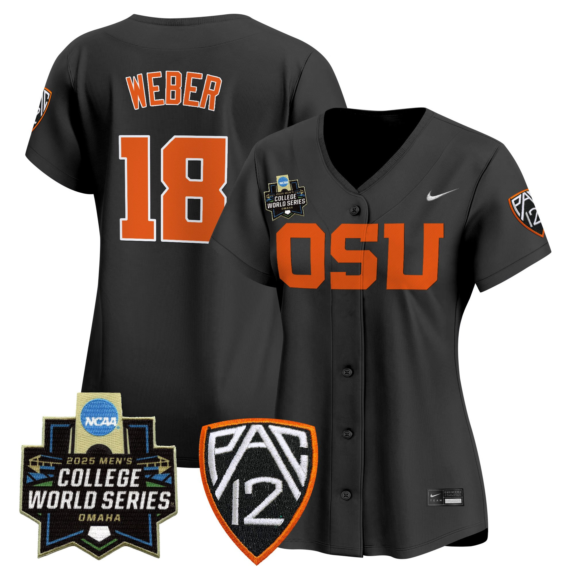 Women's Oregon State Beavers 2025 World Series Vapor Premier Limited Jersey - All Stitched