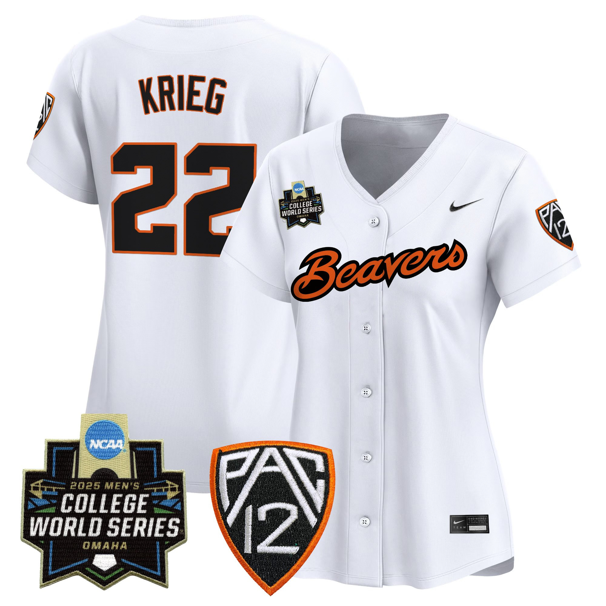 Women's Oregon State Beavers 2025 World Series Vapor Premier Limited Jersey - All Stitched