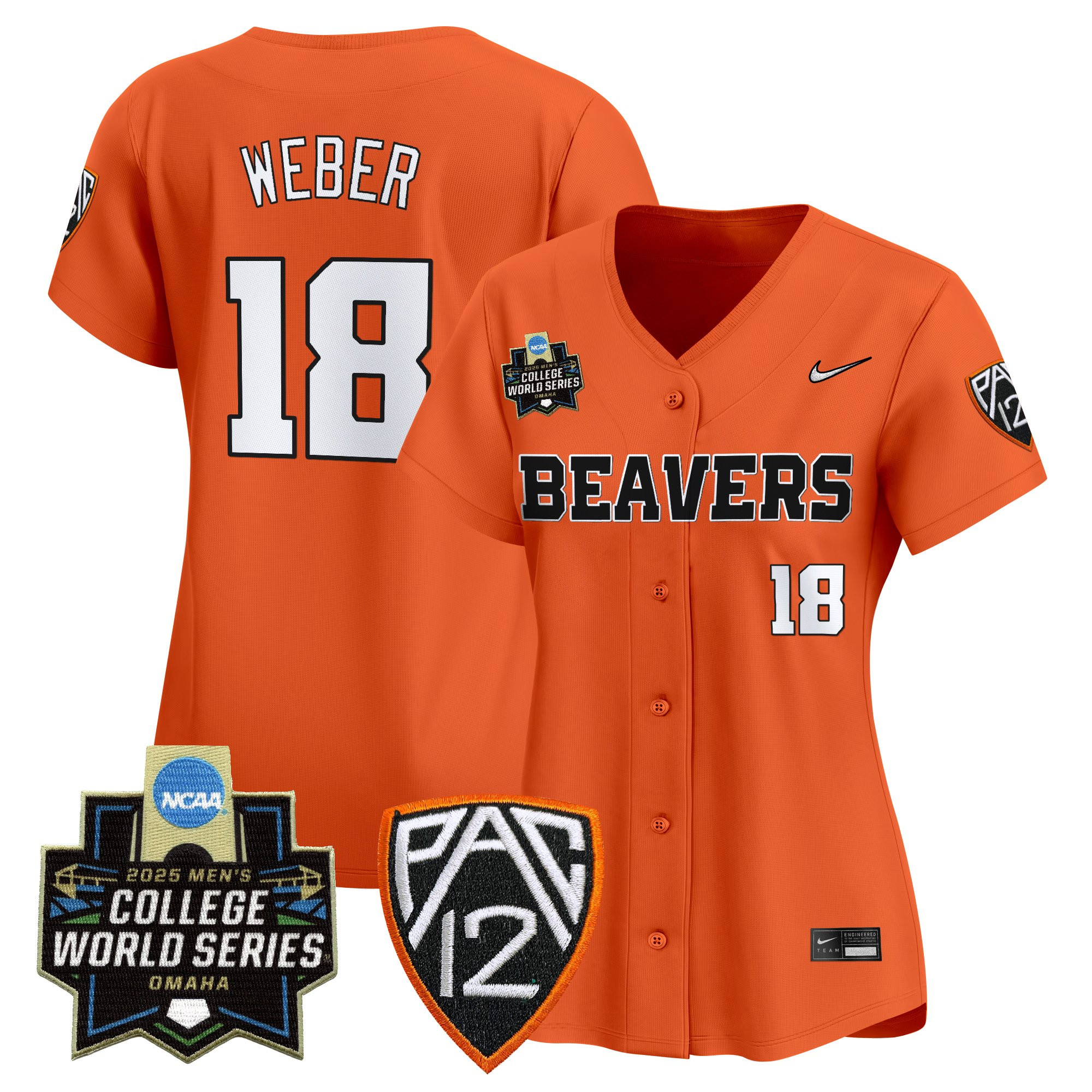 Women's Oregon State Beavers 2025 World Series Vapor Premier Limited Jersey - All Stitched