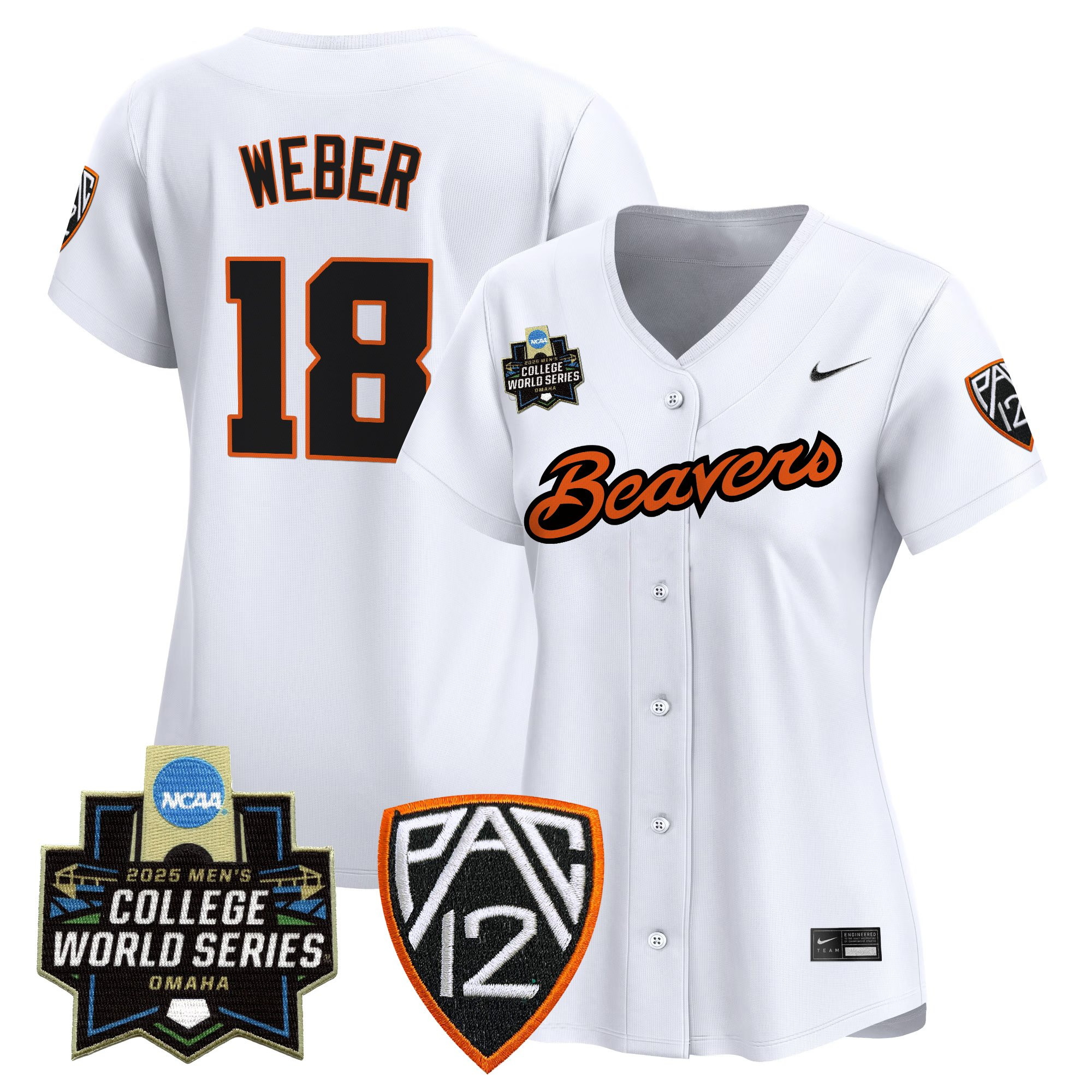 Women's Oregon State Beavers 2025 World Series Vapor Premier Limited Jersey - All Stitched