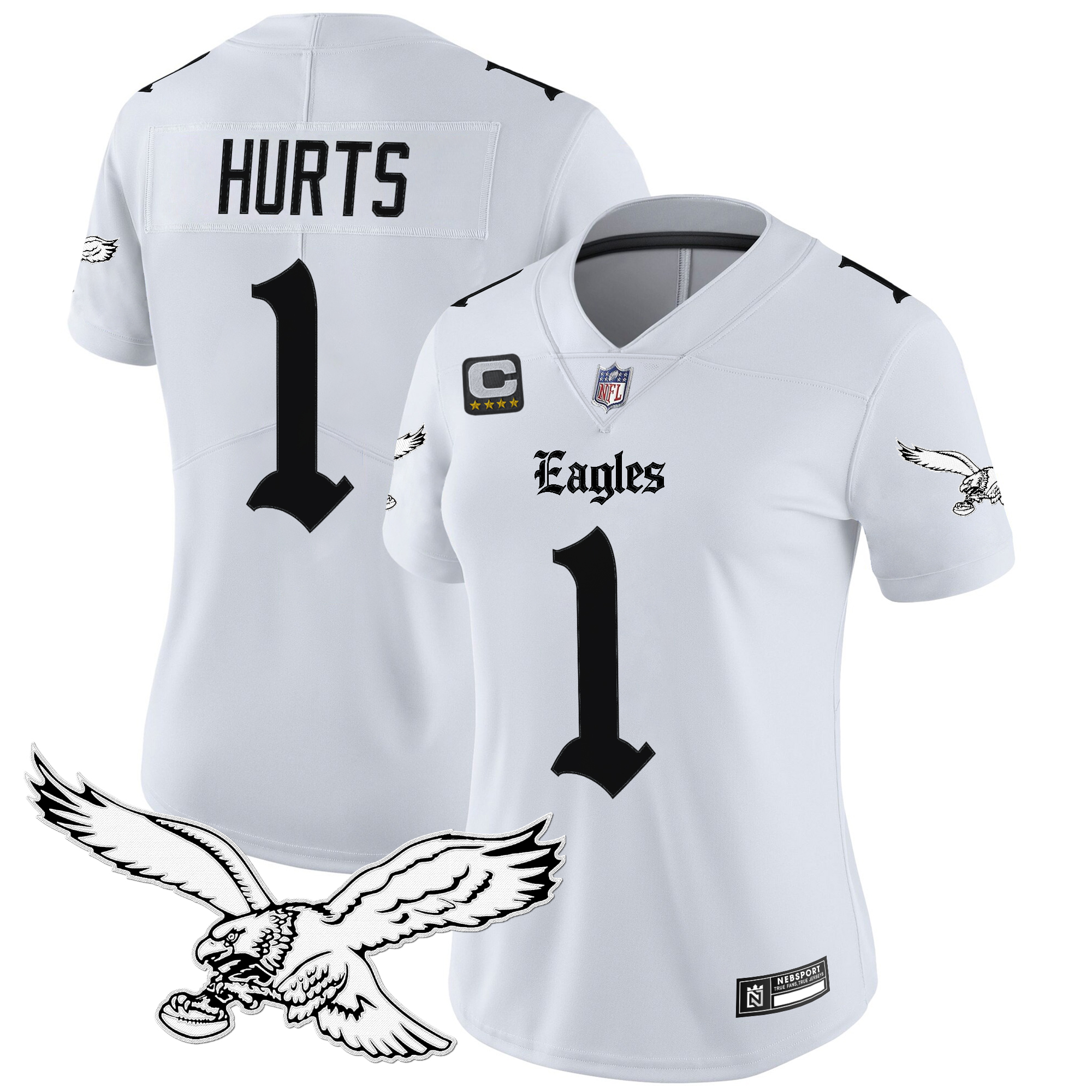 Women's Philadelphia Eagles 'Gothic Philly Edition' Vapor Limited Jersey - All Stitched