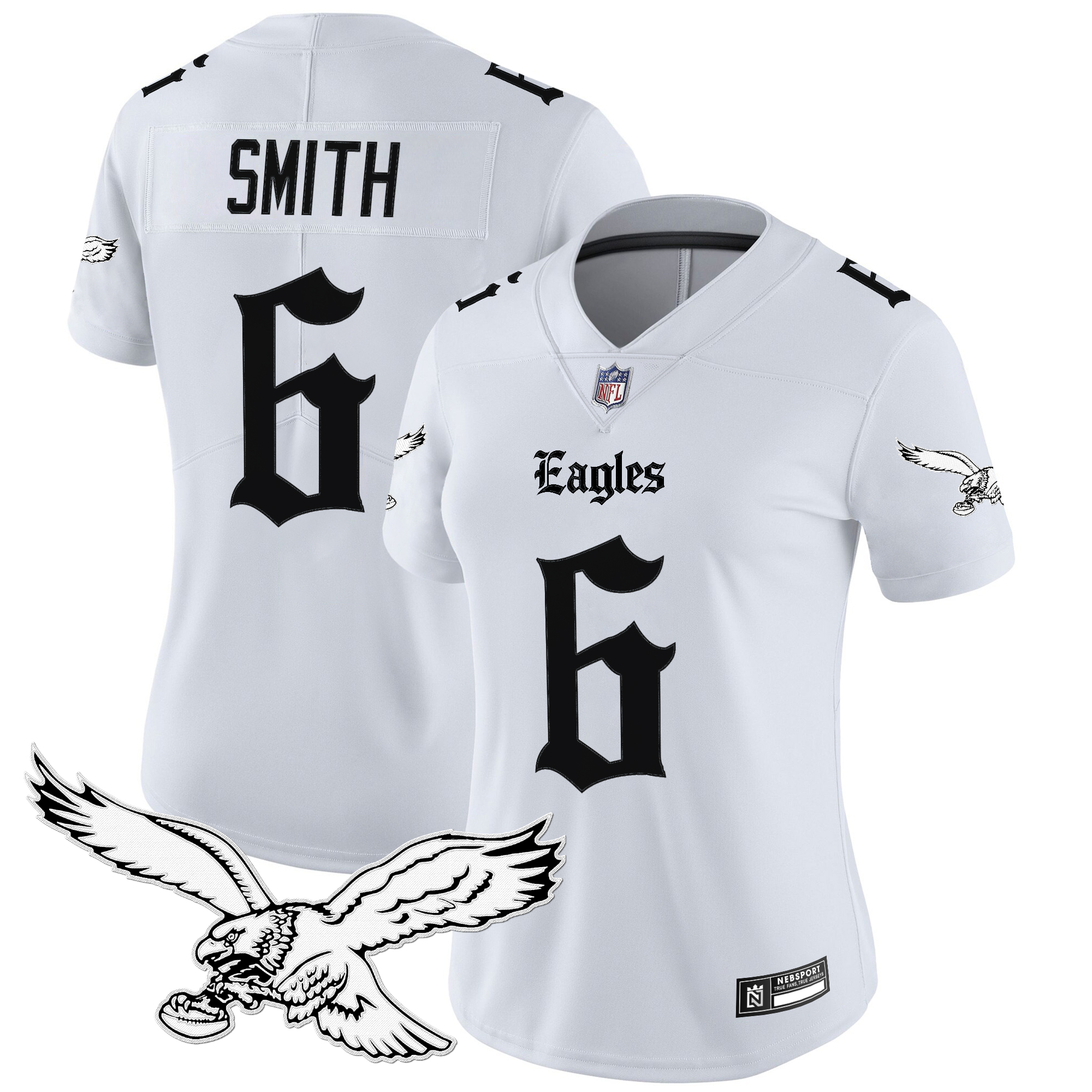 Women's Philadelphia Eagles 'Gothic Philly Edition' Vapor Limited Jersey - All Stitched