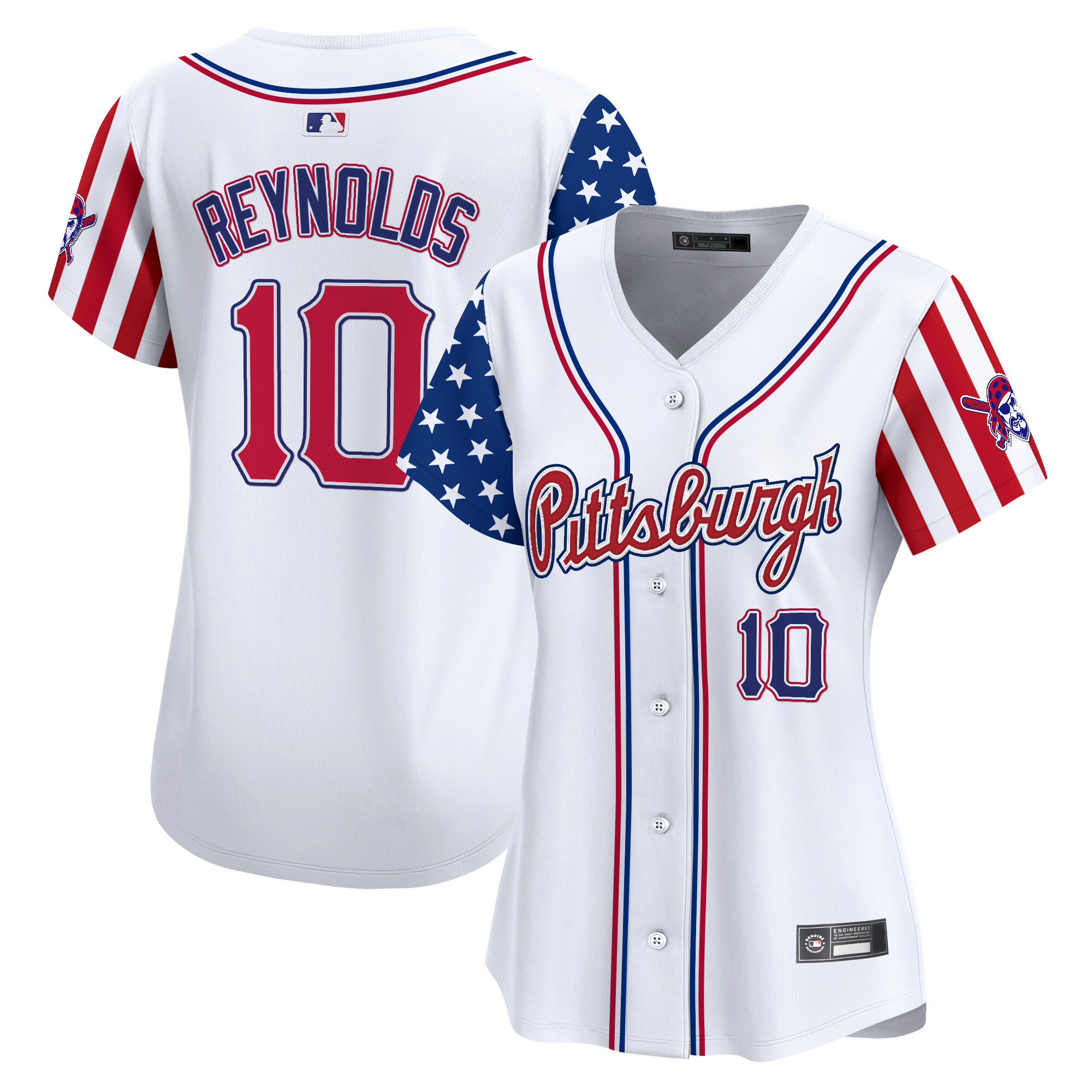 Women's Pittsburgh Pirates 2025 Independence Day Vapor Premier Limited Jersey - All Stitched