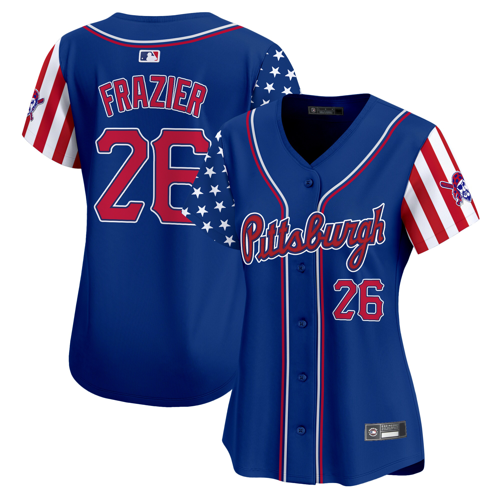 Women's Pittsburgh Pirates 2025 Independence Day Vapor Premier Limited Jersey - All Stitched
