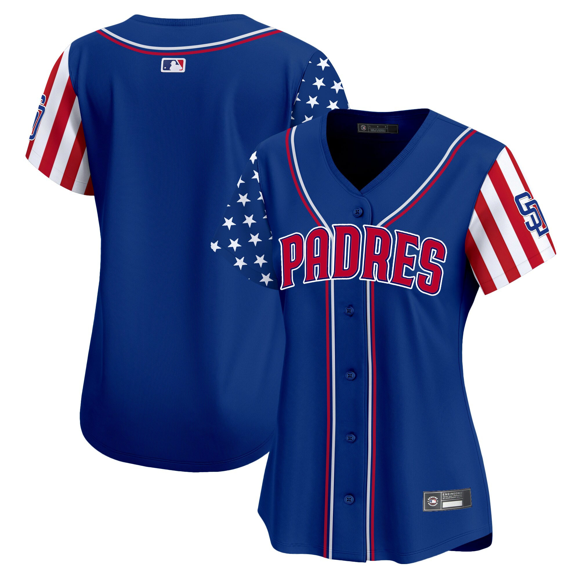 Women's San Diego Padres 2025 Independence Day Vapor Premier Limited Jersey - All Stitched