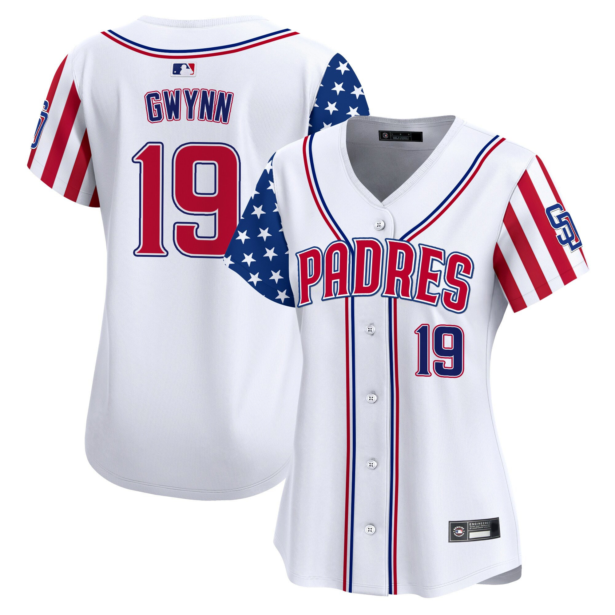 Women's San Diego Padres 2025 Independence Day Vapor Premier Limited Jersey - All Stitched