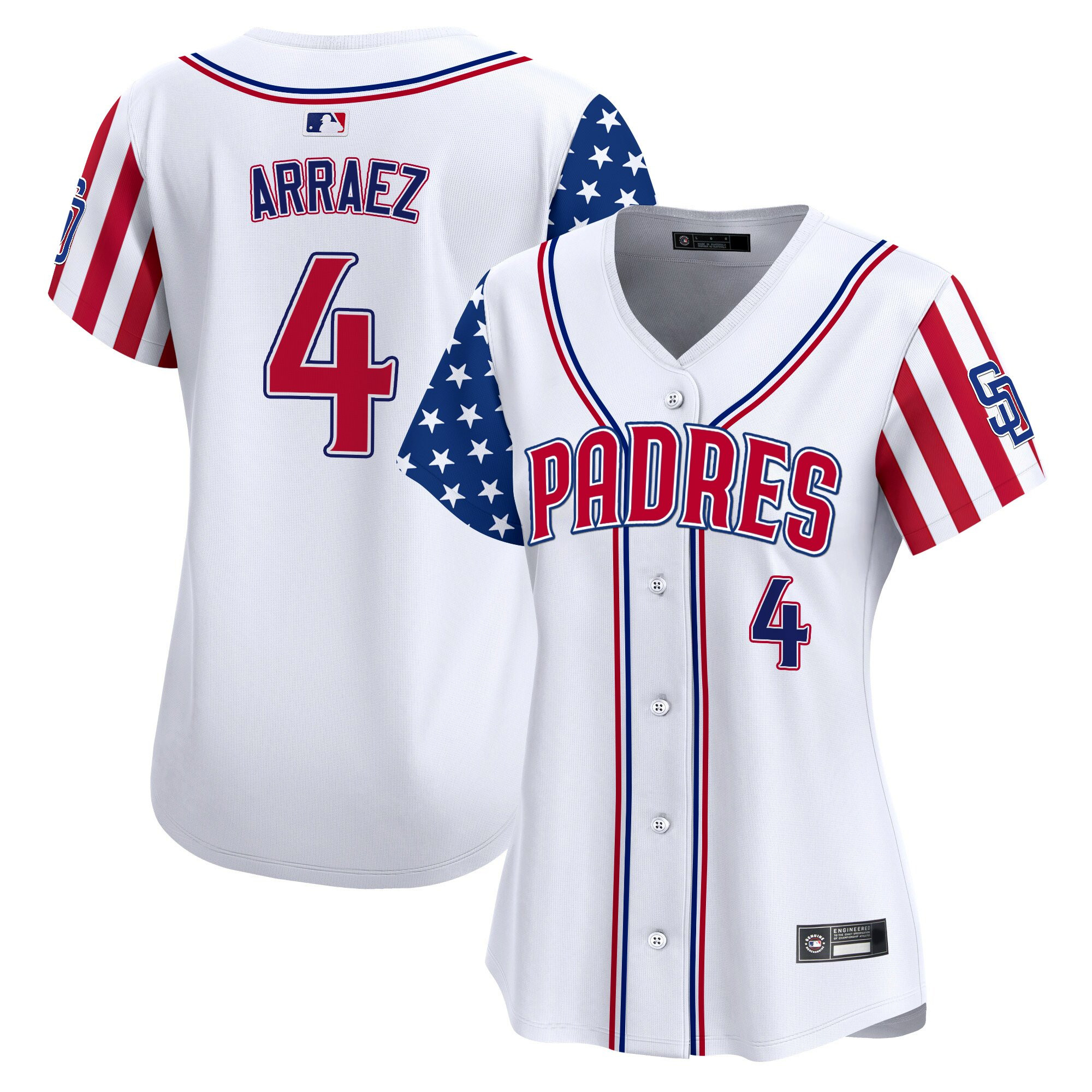 Women's San Diego Padres 2025 Independence Day Vapor Premier Limited Jersey - All Stitched