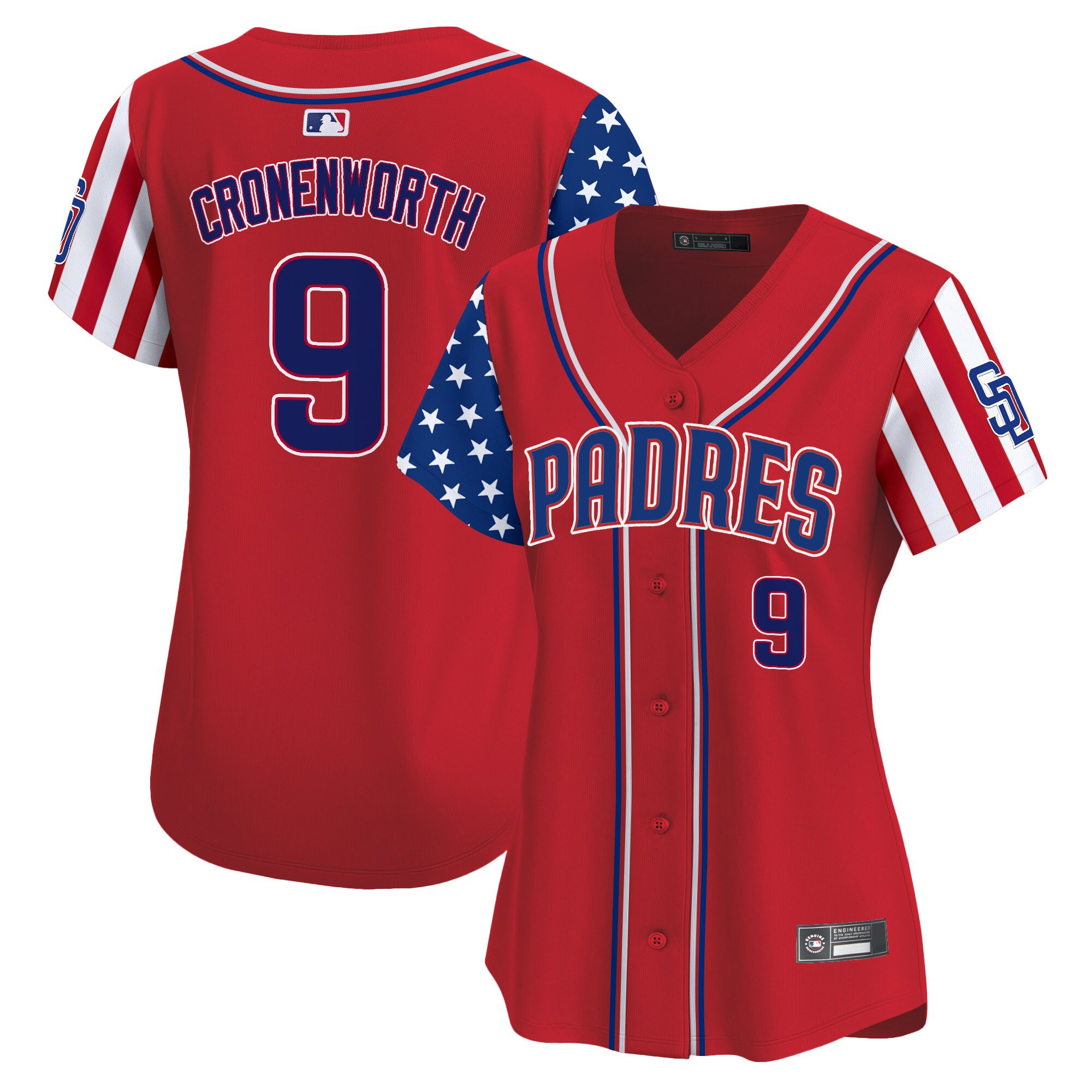 Women's San Diego Padres 2025 Independence Day Vapor Premier Limited Jersey - All Stitched