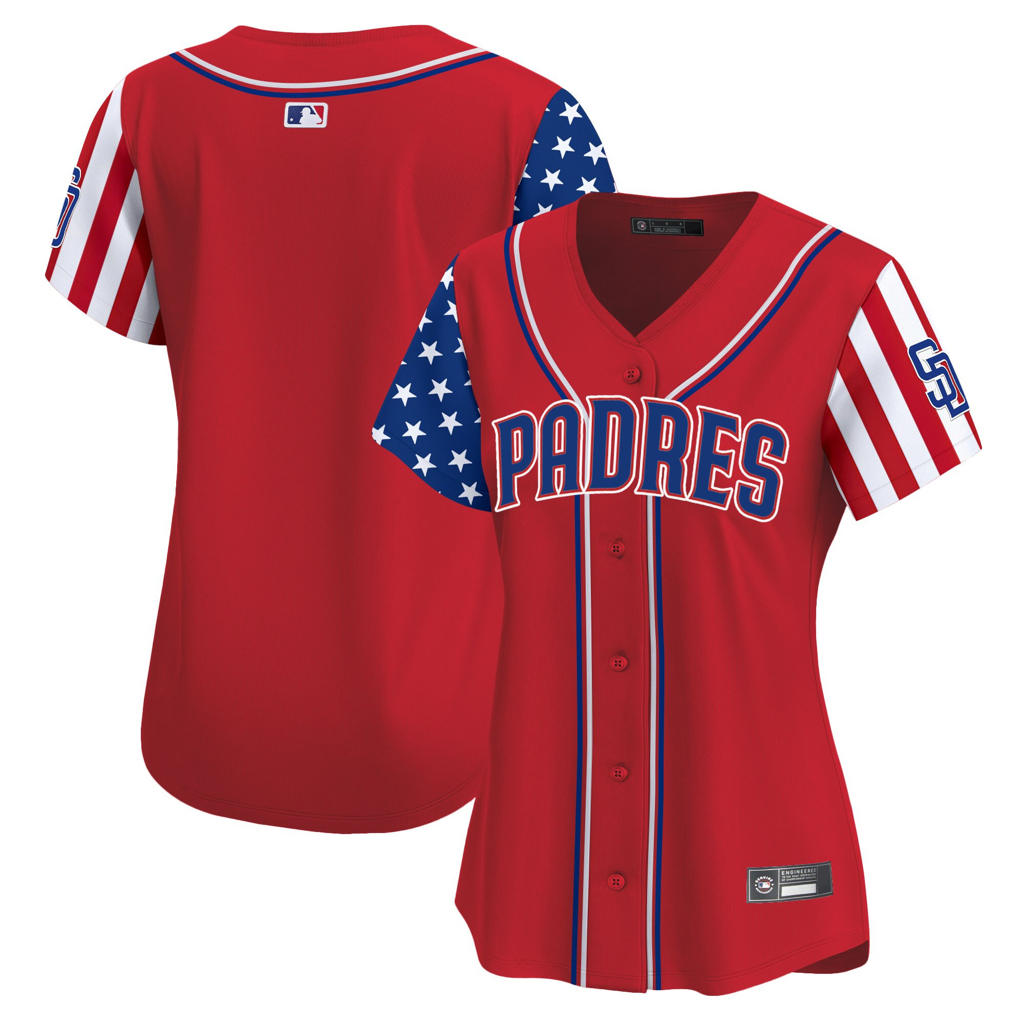 Women's San Diego Padres 2025 Independence Day Vapor Premier Limited Jersey - All Stitched
